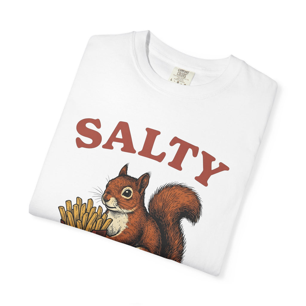 Squirrel Fries Shirt Funny Animal Gift Women Vintage Tee Fried Squirrel T-Shirt Humor Fan Retro Tshirt Wildlife Graphic Hand Drawn Food