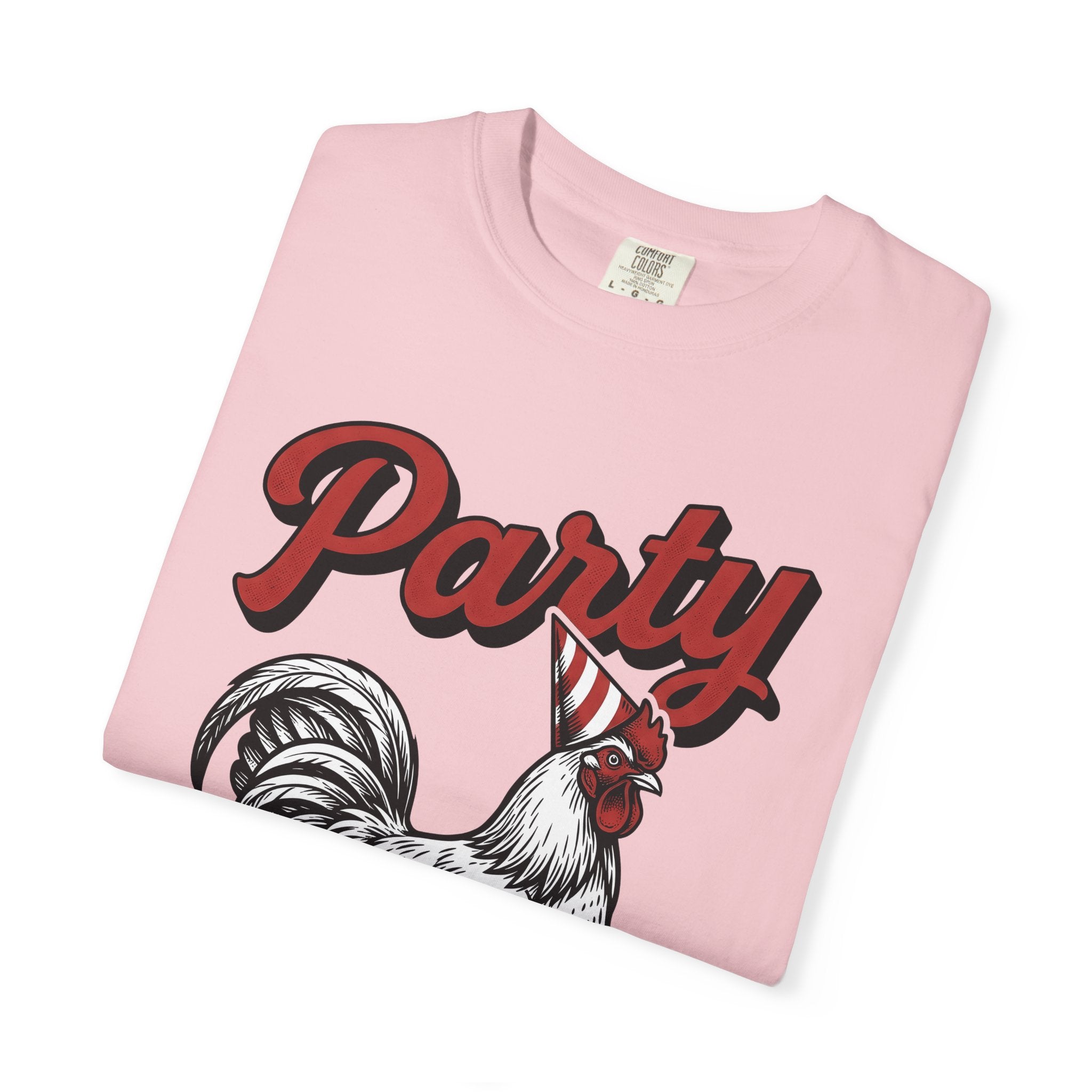 Cock Party Hat Shirt Funny Creatures Gift Women Aged Tee Rooster T-Shirt Humor Fan Vintage Tshirt Beast Graphic Traditional Sprinkles Tshirt