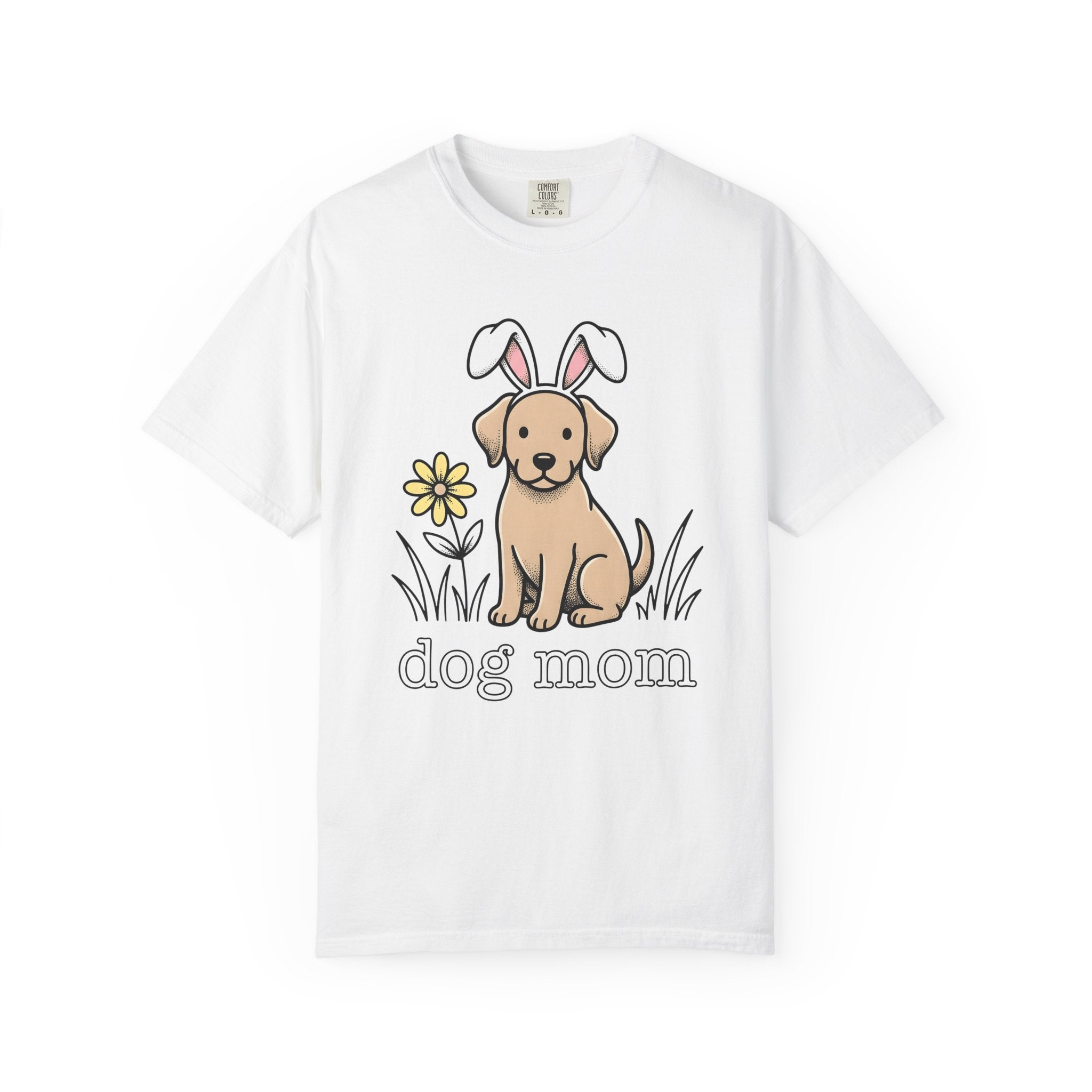 Canine Bunny Ears Shirt Easter Pet Care Gift Women Animation Tee Dog T-Shirt Easter Fan Cartoon Tshirt Pet Grooming Graphic Classic Floral