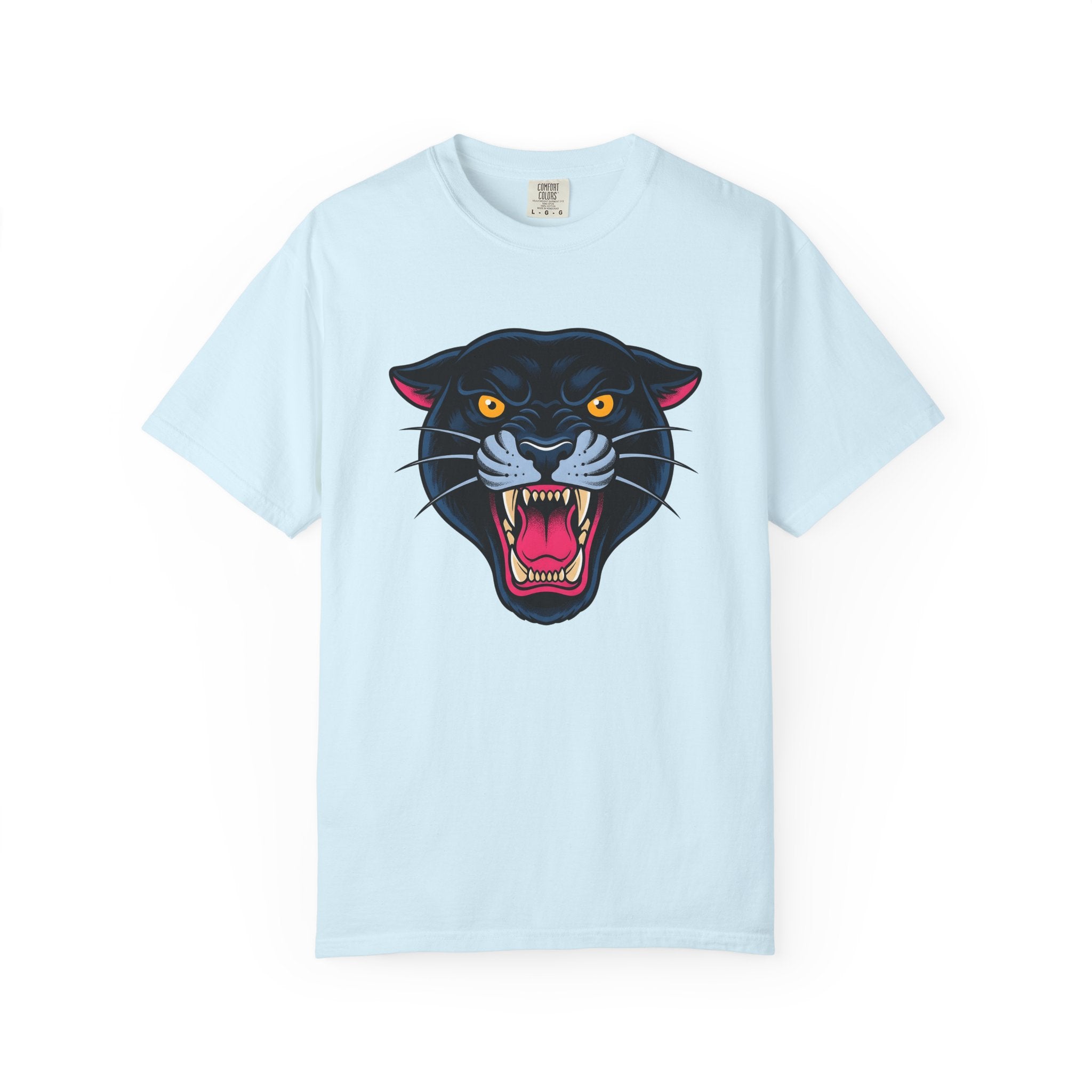 Black Panther Shirt Animal Art Gift Women Bold Tee Panther T-Shirt Wildlife Fan Bold Art Tshirt Artistic Graphic Illustration Classic Sharp