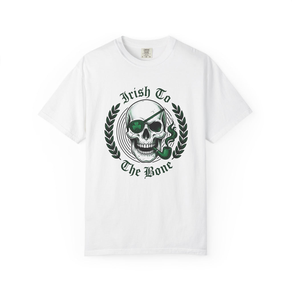 Skull Tobacco Shirt St Patrick's Day Skull Face Gift Women Traditional Tee Chewing Tobacco T-Shirt Shamrock Fan Vintage Tshirt Skull Graphic