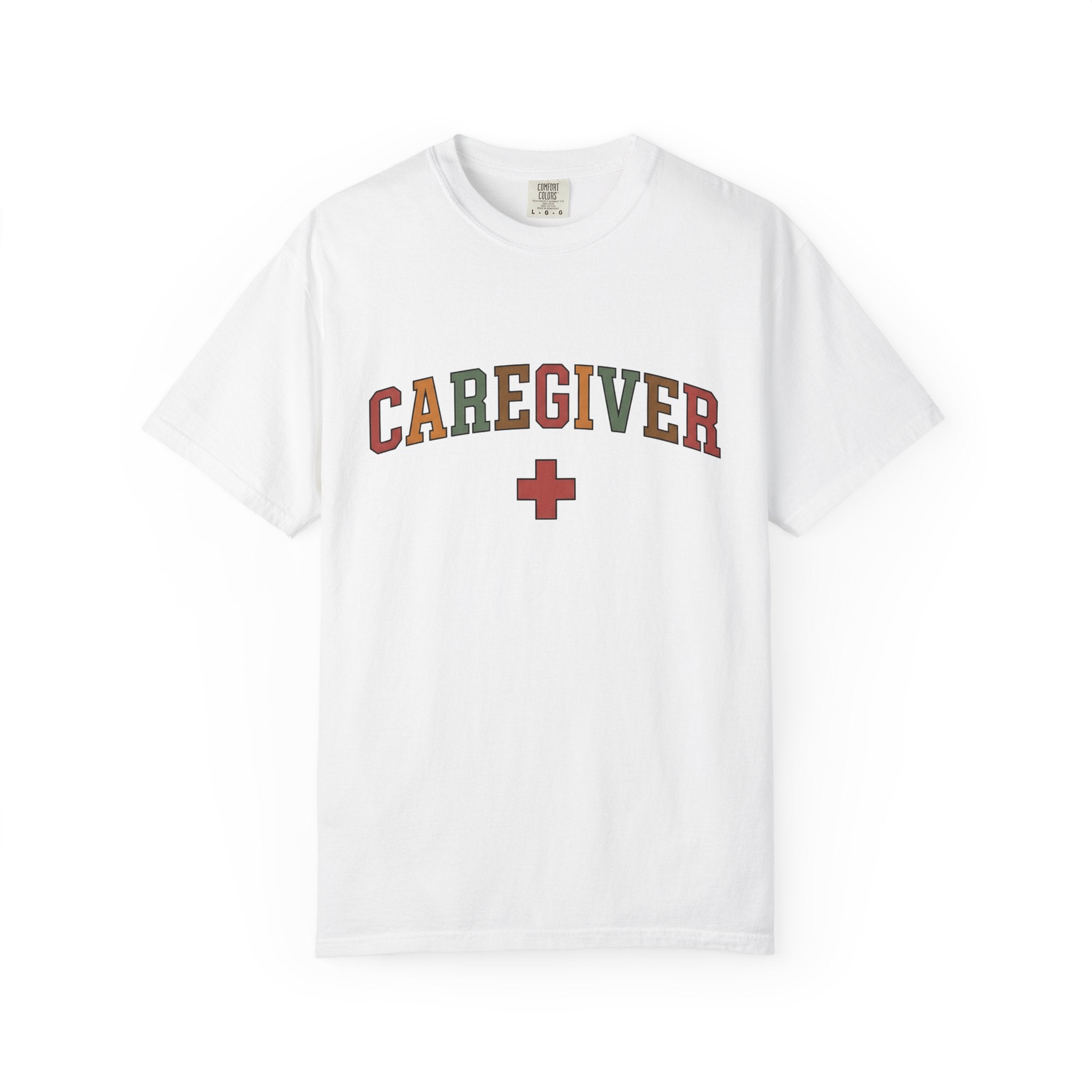 Caregiver Art Shirt Nurses Medical Gift Women Heavy Tee Caregiver T-Shirt Nurse Enthusiast Grunge Tshirt Healthcare Graphic Classic Medic