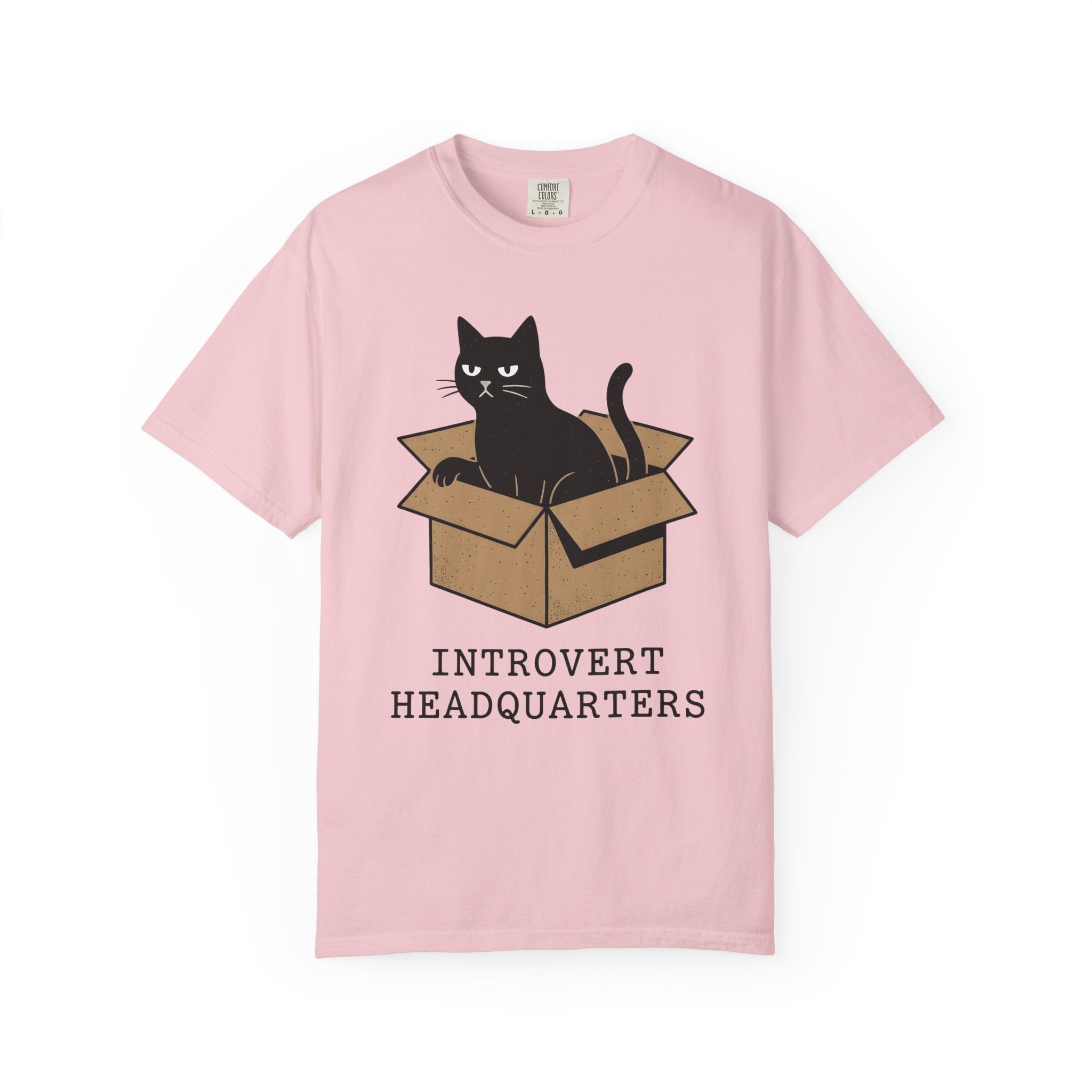 Black Cat Crate Shirt Cat Shy Gift Women Simple Tee Cat Carrier T-Shirt Cat Fan Feline Tshirt Introvert Graphic Retro Carton Tshirt