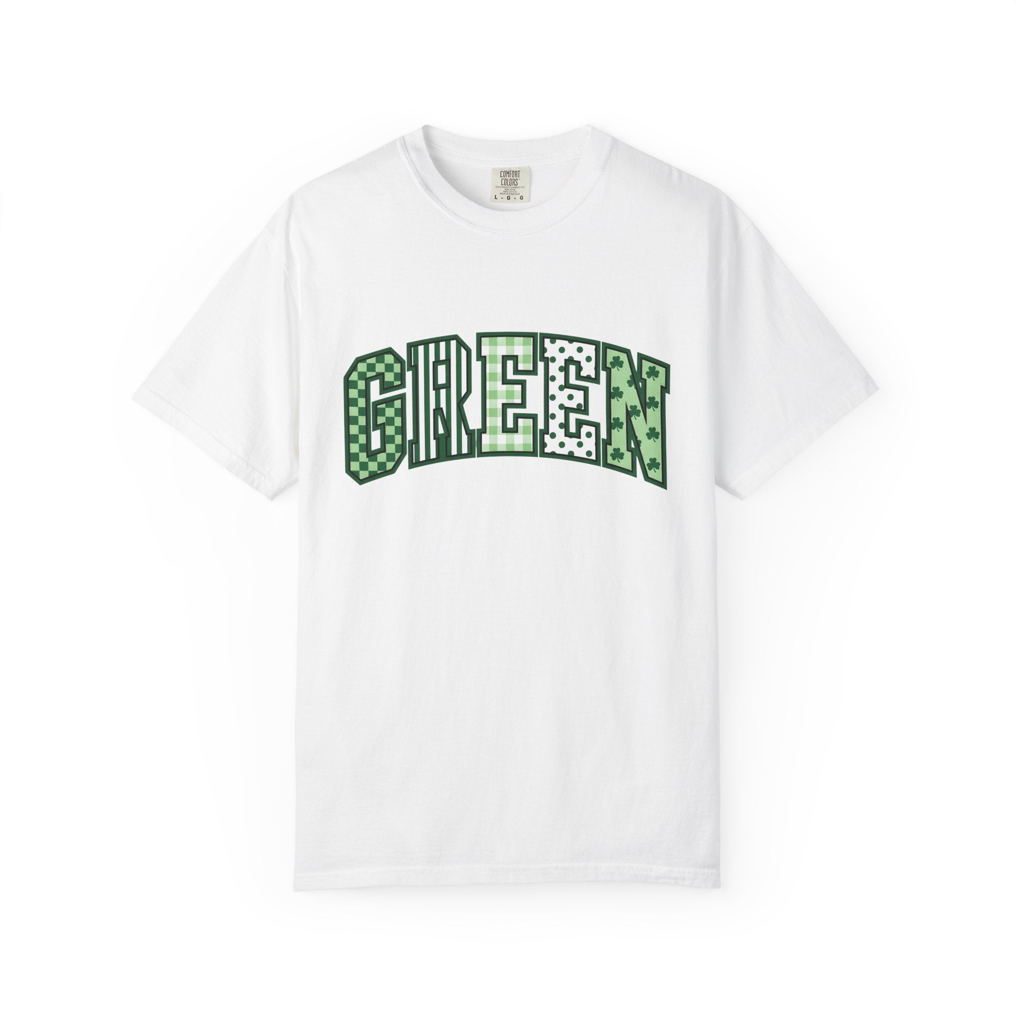 Clover Motif Shirt St. Patrick's Day Event Gift Women Eye Catching Tee Shamrock T-Shirt Holiday Fan Vibrant Tshirt Party Graphic Old School