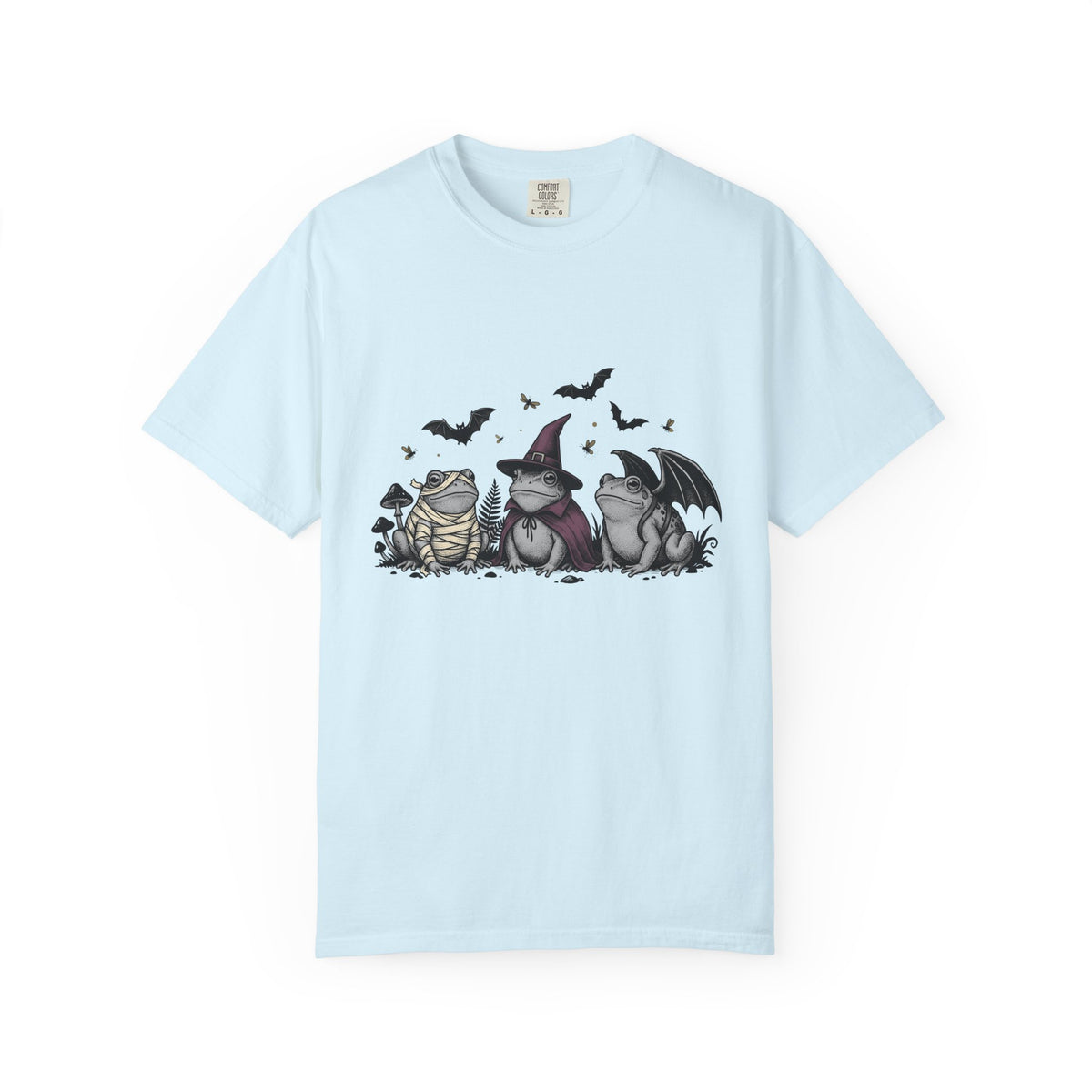 Frog Dress Shirt Halloween Fauna Unisex Gift Ghostly Tee Toad T-Shirt Horror Fan