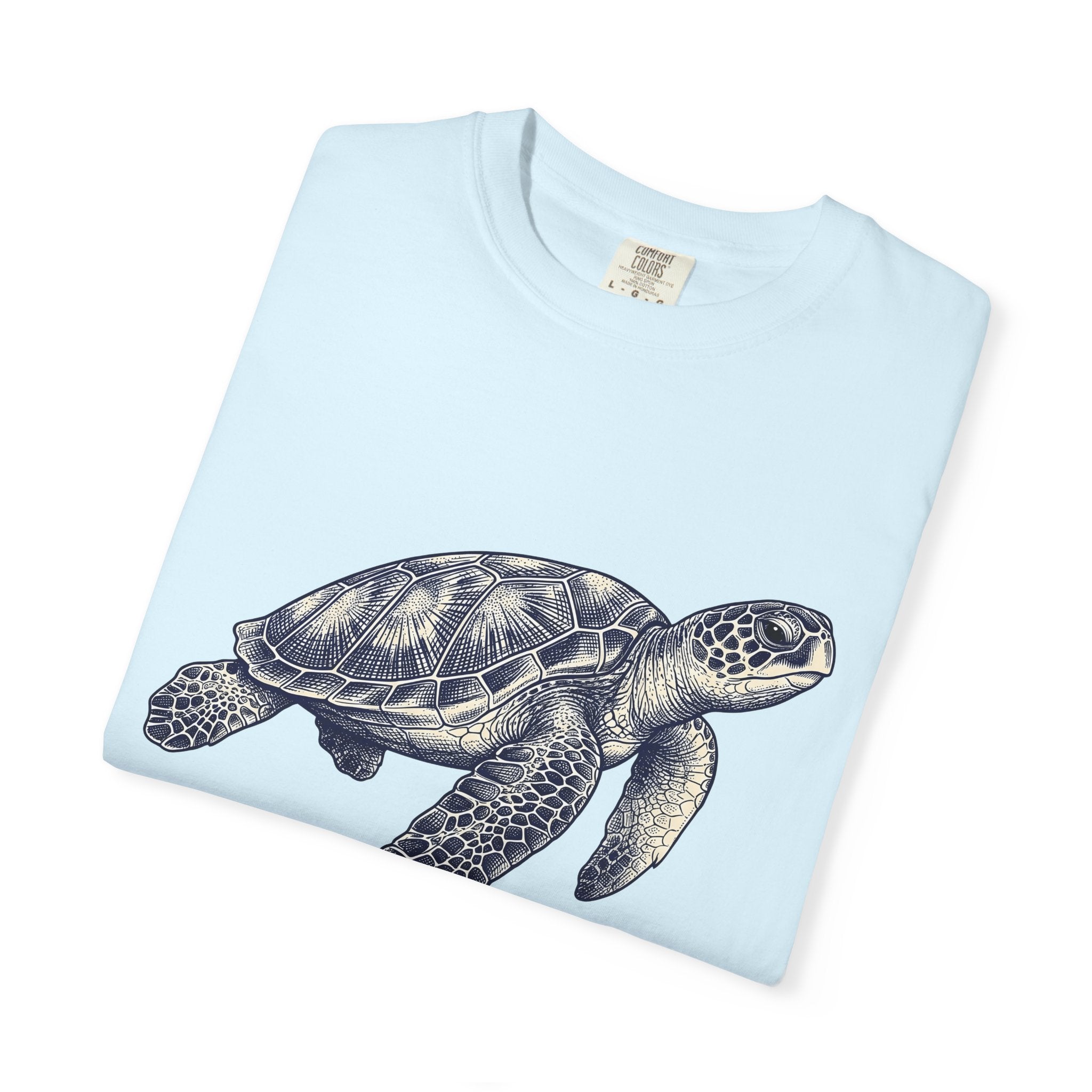 Sea Turtle Shirt Animals Sea Life Gift Women Line Art Tee Turtle T-Shirt Wildlife Fan Marine Graphic Tshirt Cartoon Turtle Armor Tshirt