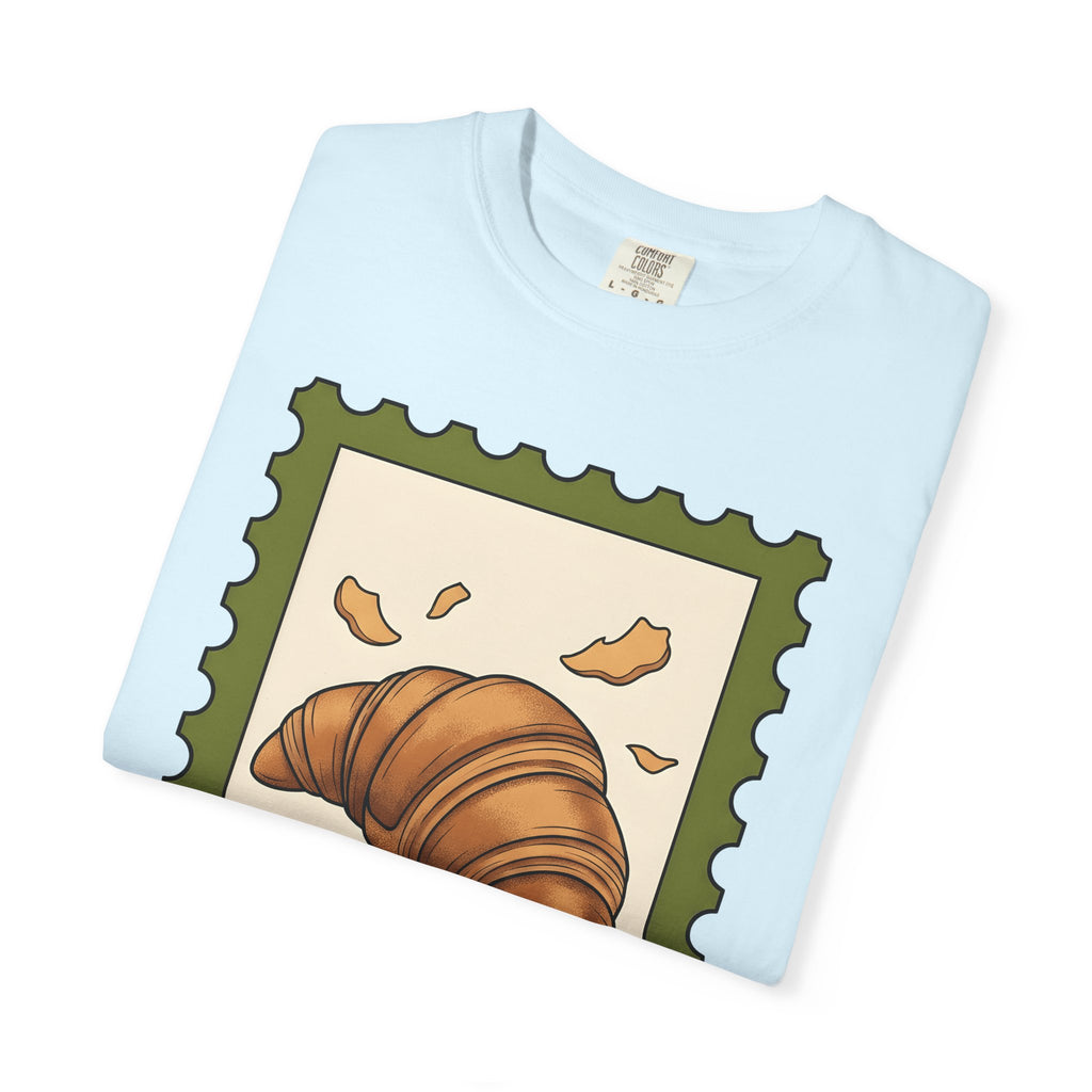 Croissant Shirt Desserts Pastries Gift Women Cartoon Tee Croissant Drawing T-Shirt Sweets Fan Comic Tshirt Bakery Graphic Vintage Bread