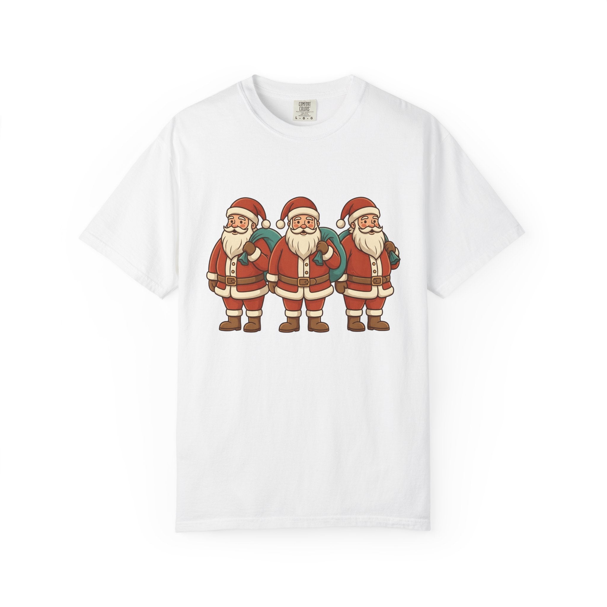 Santa Claus Shirt Christmas Holiday Gift Women Cartoon Tee Kris Kringle T-Shirt Christmas Fan Comic Tshirt Celebration Graphic Vintage Gift