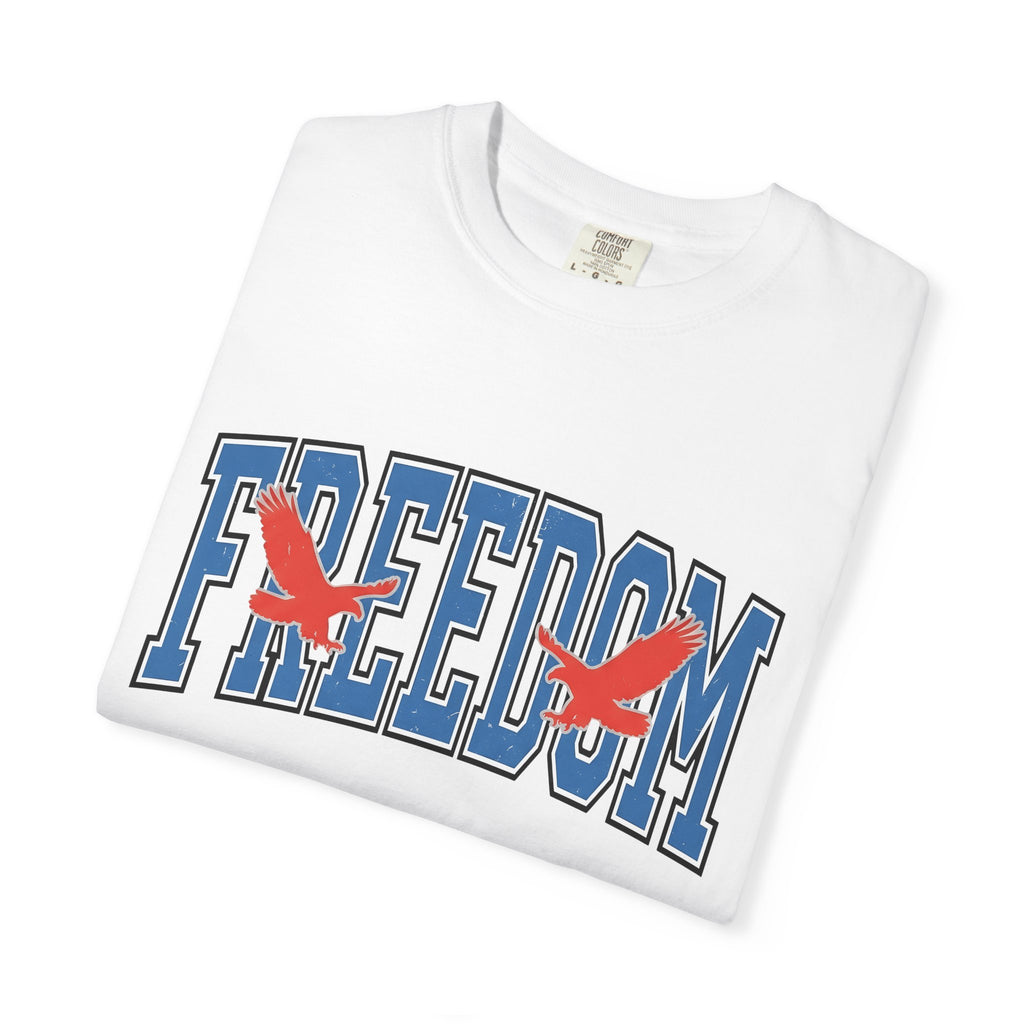 Eagle Print Shirt America Independence Gift Women Impactful Tee Bald Eagle T-Shirt Patriot Fan Vintage Tshirt Freedom Graphic Distressed