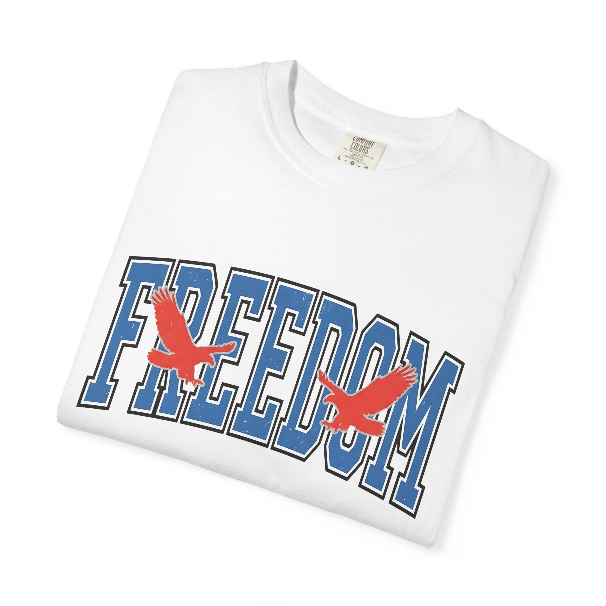Eagle Print Shirt America Independence Gift Women Impactful Tee Bald Eagle T-Shirt Patriot Fan Vintage Tshirt Freedom Graphic Distressed