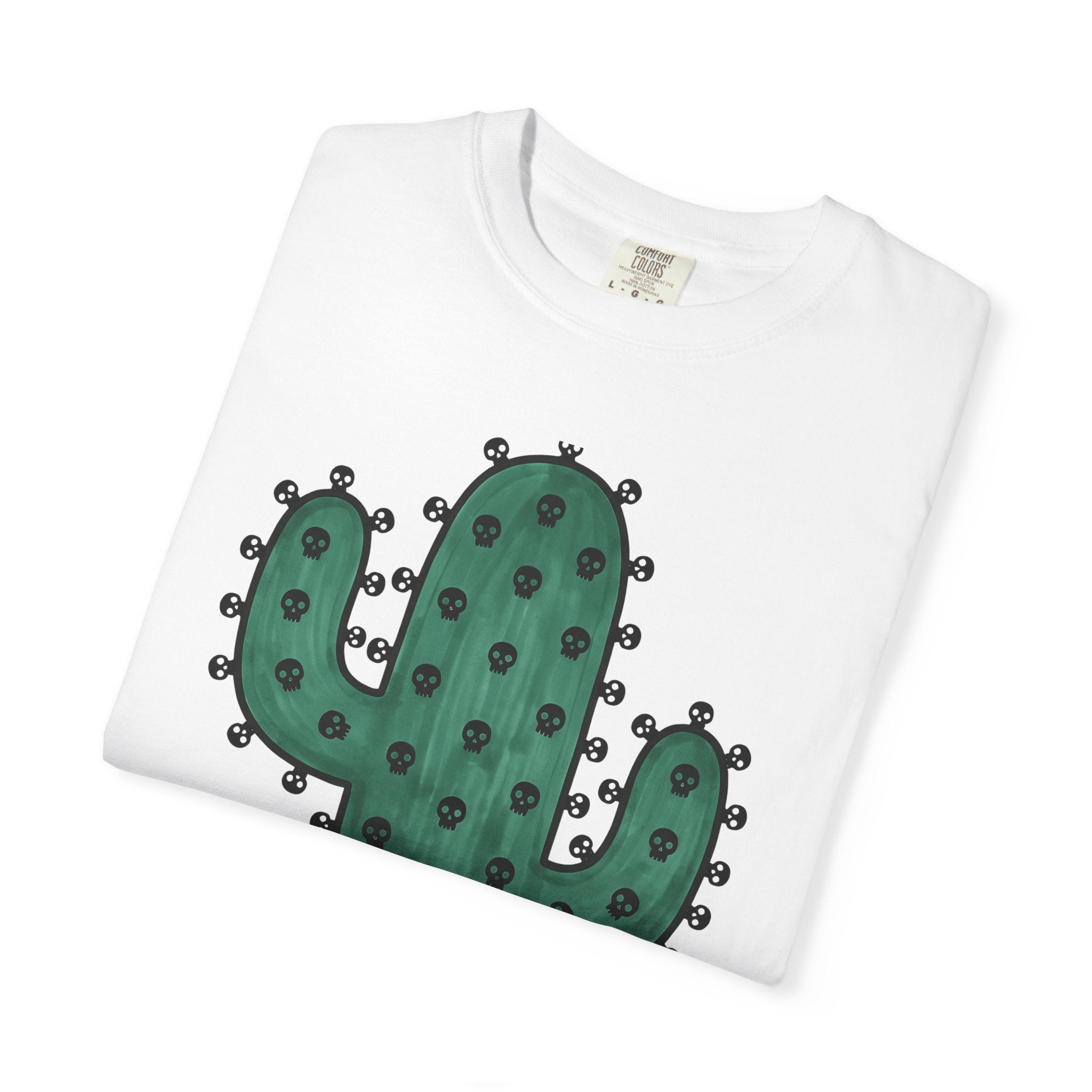 Cactus Plant Shirt Cottagecore Goth Gift Women Doodle Tee Succulent T-Shirt Homesteader Fan Hand Drawn Tshirt Dark Graphic Cartoon Skulls