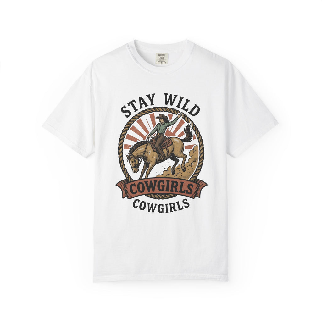 Cowgirl Horse Shirt Cowgirl Cowboy Gift Women Rustic Tee Rodeo T-Shirt Cowgirl Fan Western Tshirt Cowboy Graphic Nostalgic Lasso Tshirt