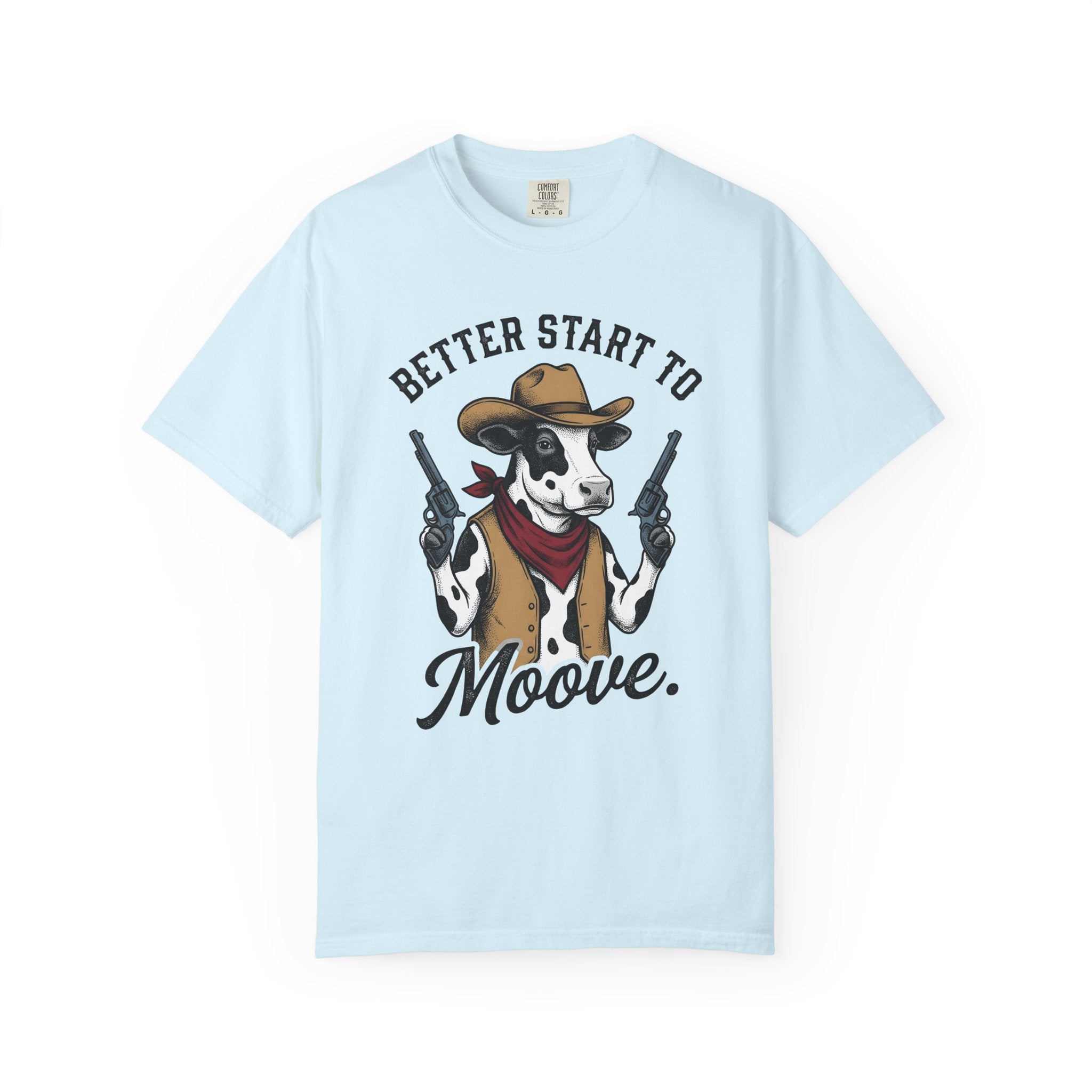 Cowboy Cow Shirt Cow Western Gift Women Vintage Tee Cowboy T-Shirt Cowboy Fan Retro Tshirt Rodeo Graphic Hand Drawn Pistols Tshirt