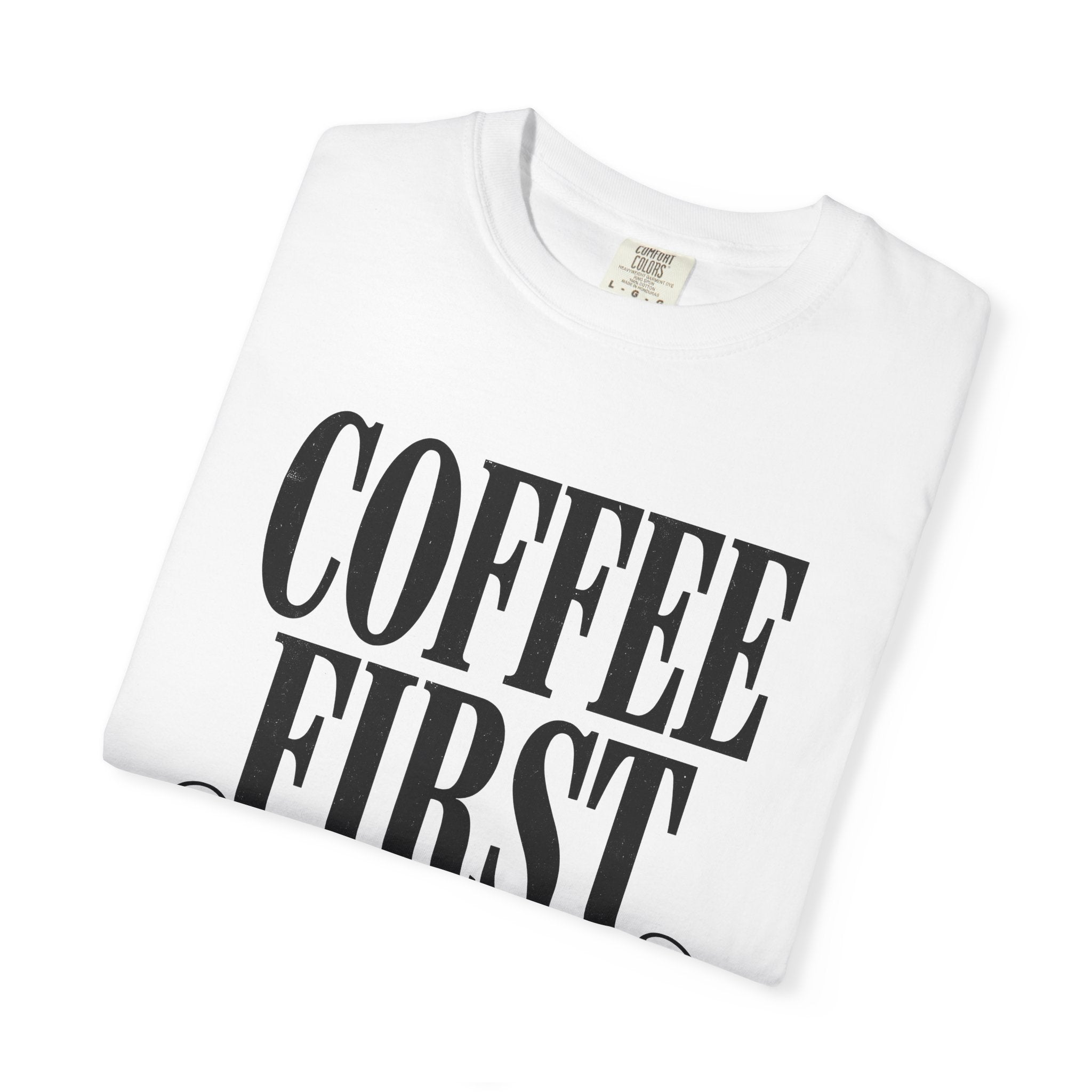 Coffee Quote Shirt Mom Coffee Gift Women Bold Vintage Tee Coffee T-Shirt Mom Fan Vintage Tshirt Caffeine Graphic Retro Swirl Accent Tshirt