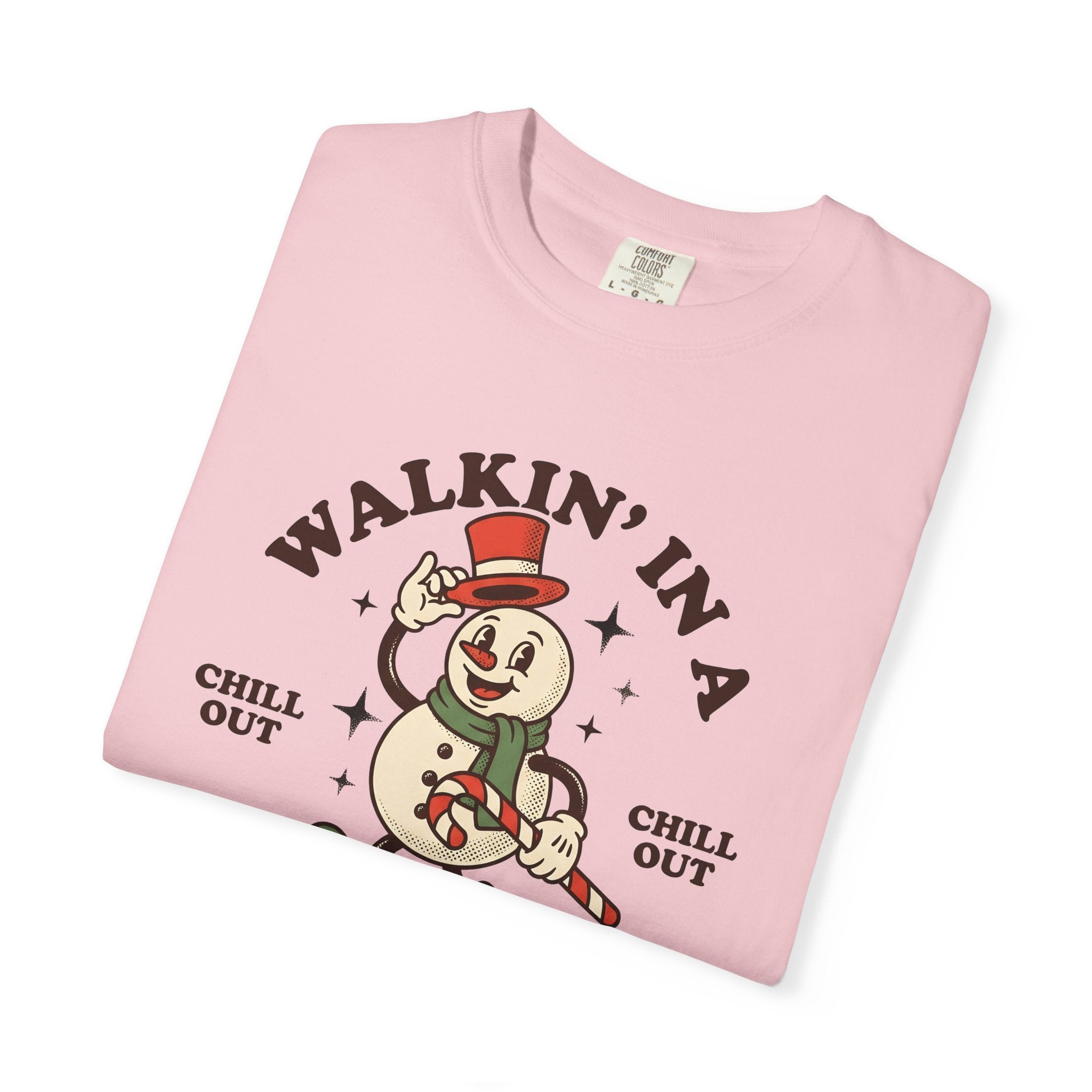 Snowman Peppermint Stick Shirt Christmas Cold Season Gift Women Antique Tee Frosty T-Shirt Winter Fan Vintage Tshirt Frosty Graphic Old