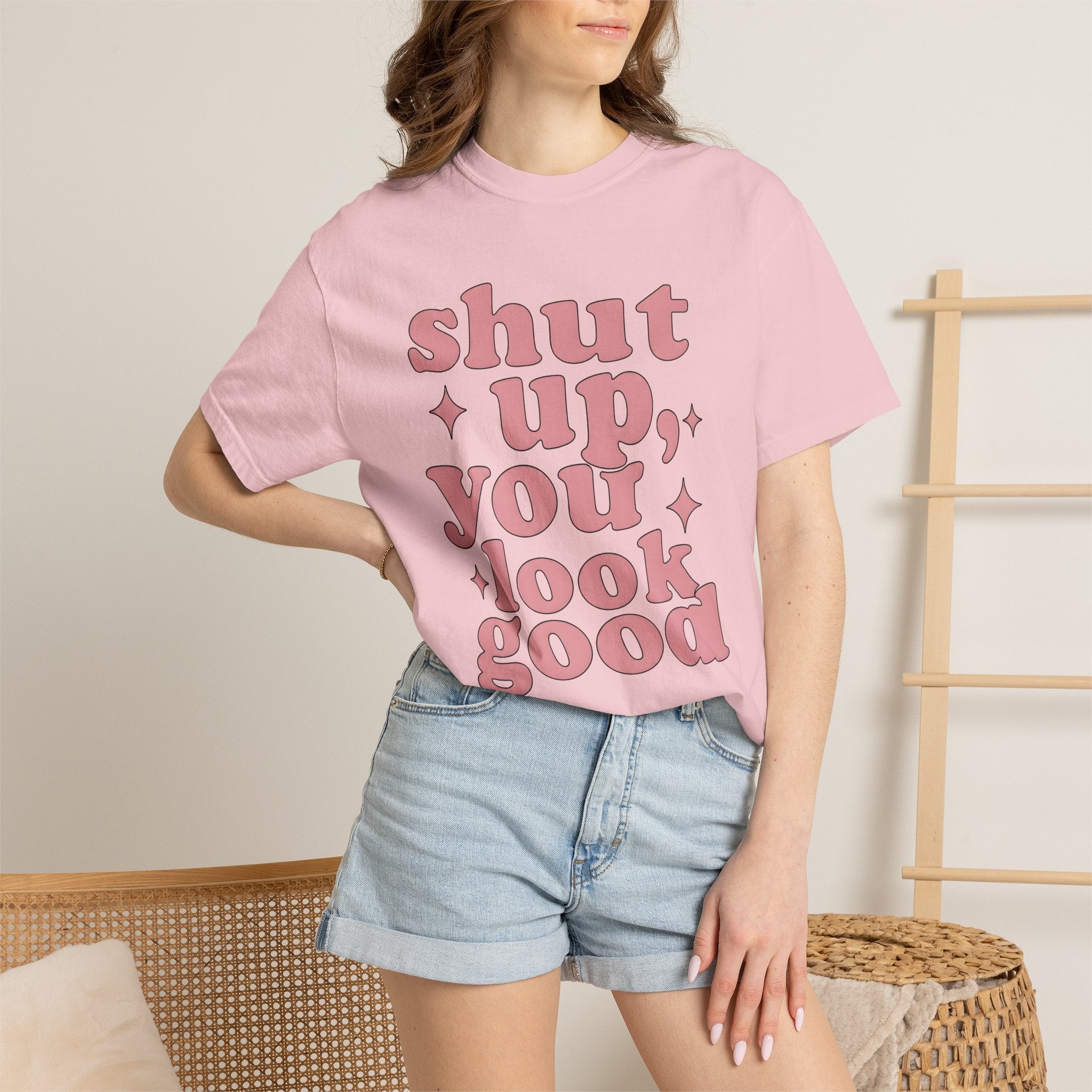 Classic Bold Font Shirt Funny Admiration Gift Women Cute Tee Typography T-Shirt Humor Fan Typography Tshirt Appreciation Graphic Upbeat Star