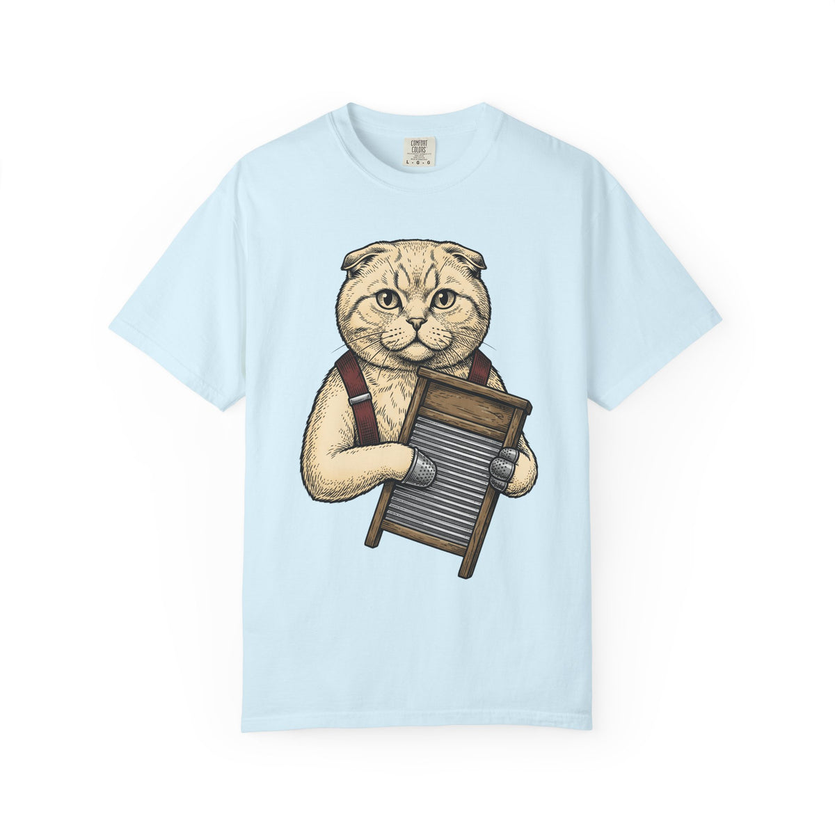 Scottish Fold Pussycat Shirt Cat Musical Items Unisex Gift Minimalist Tee Cat