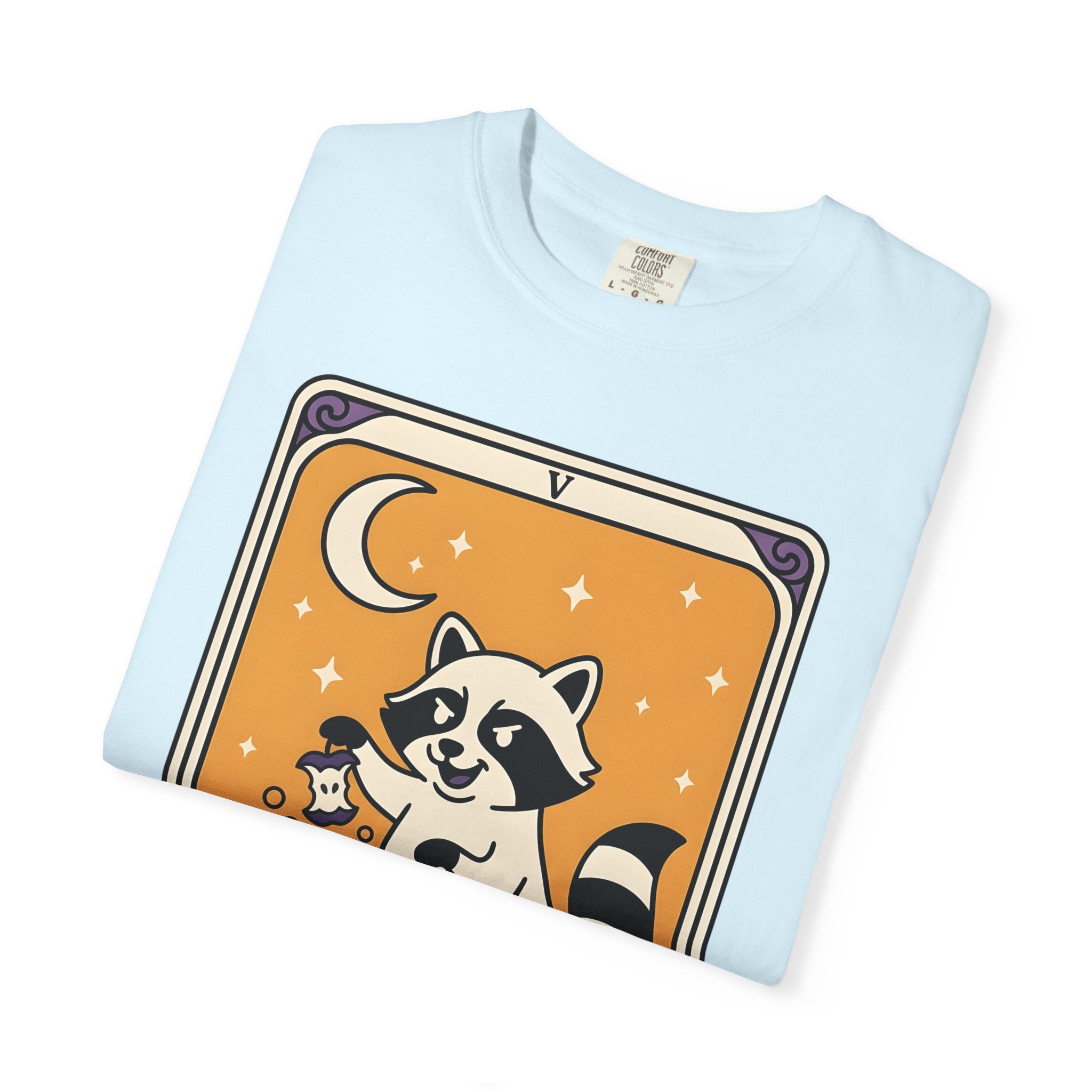 Raccoon Cauldron Shirt Boho Chic Critters Gift Women Sketch Tee Witch Cauldron T-Shirt Bohemian Fan Witchy Tshirt Creature Graphic Old