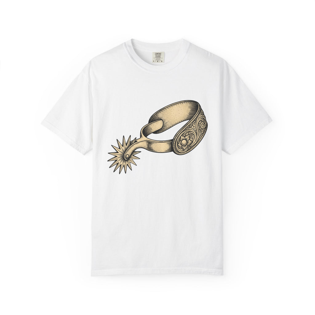 Cowboy Spur Shirt Cowgirl Cowboy Gift Women Retro Tee Spur T-Shirt Rodeo Fan Vintage Tshirt Cowboy Graphic Sketch Flower Tshirt