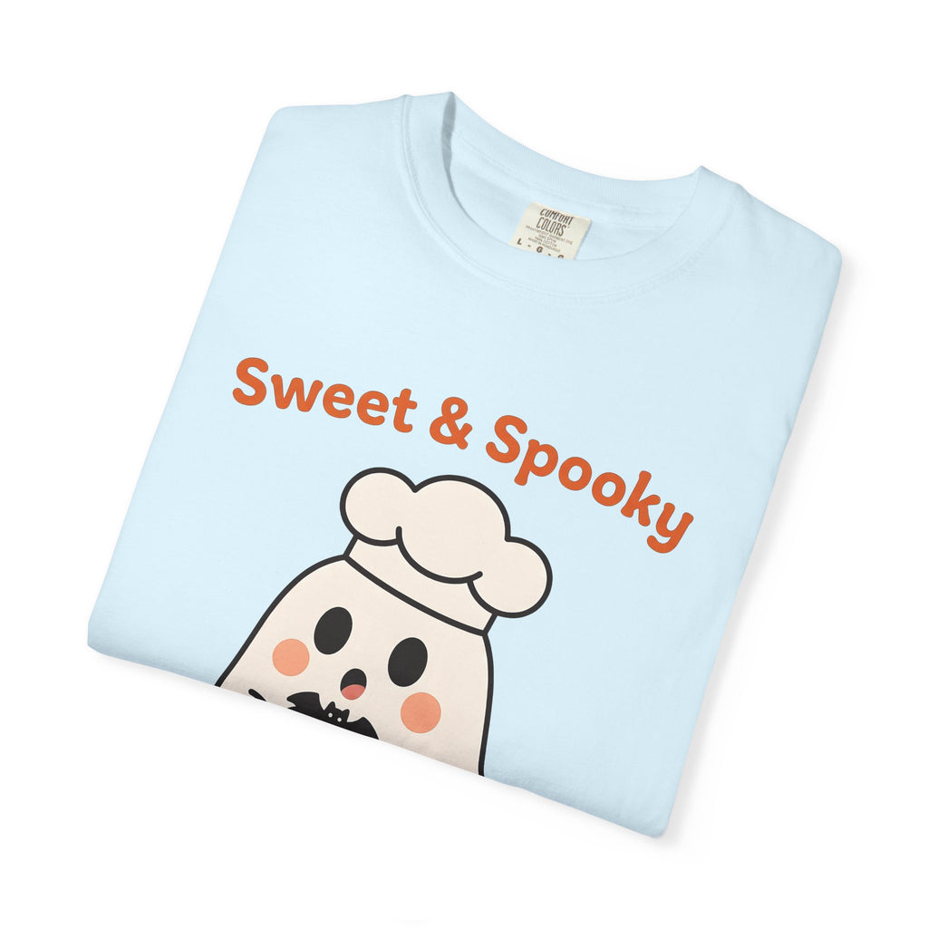 Spooky Baker Shirt Halloween Pastry Gift Women Cute Tee Baker T-Shirt Horror Fan Creepy Tshirt Bakery Graphic Comic Muffin Tshirt