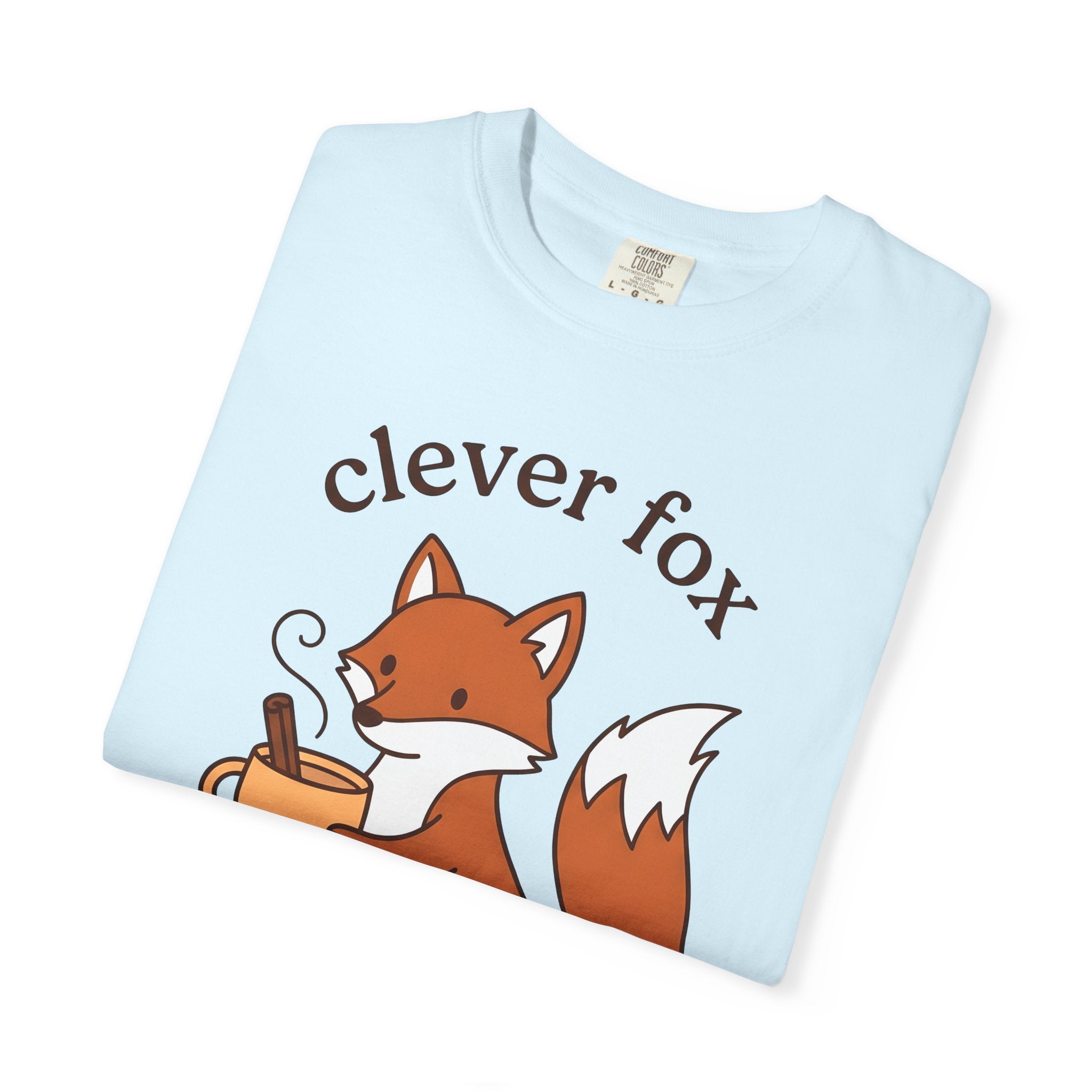 Fox Tea Mug Shirt Coffee Critter Gift Women Kawaii Tee Mug T-Shirt Coffee Fan Animal Graphic Tshirt Sleek Cinnamon Tshirt