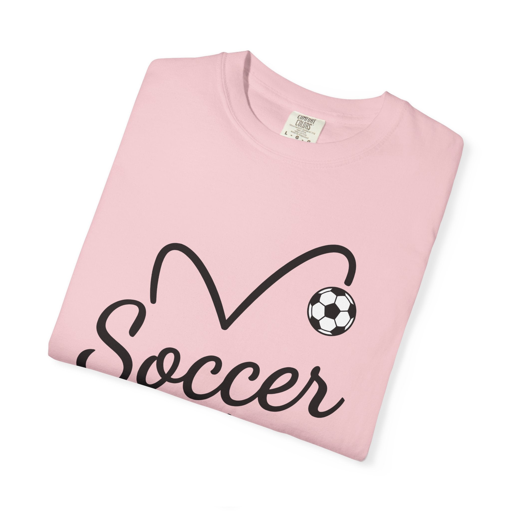 Soccer Ball Love Shirt Soccer Sportswear Gift Women Basic Tee Football T-Shirt Soccer Fan Soccer Tee Simple Graphic Athletic Wear Design