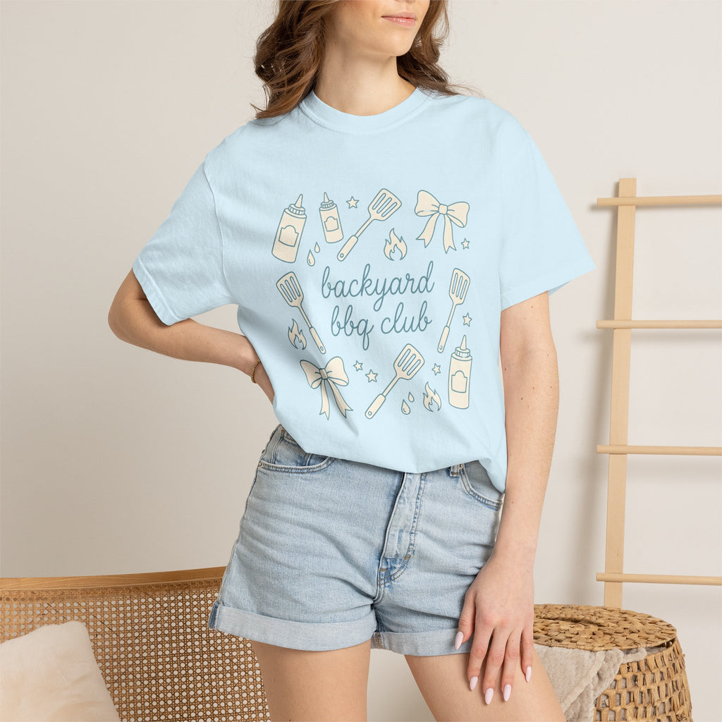 Barbecue Accessories Shirt 4th Of July Kitchen Gift Women Sketch Tee Bbq Grill T-Shirt Independence Day Fan Barbecue Illustration Cookware