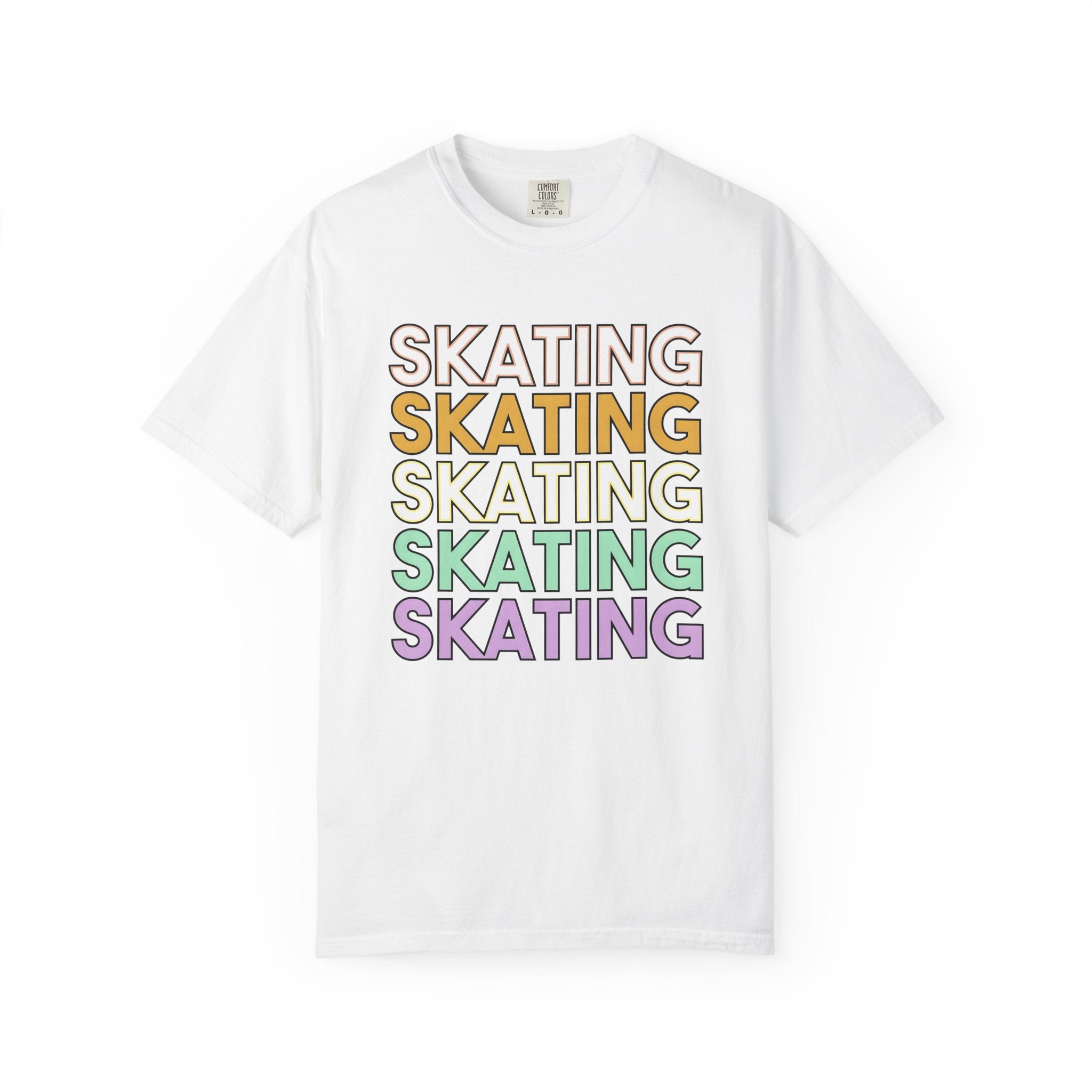 Inline Skating Text Shirt Skating Training Gift Women Vivid Tee Rollerblading T-Shirt Skater Enthusiast Vibrant Tshirt Conditioning Graphic