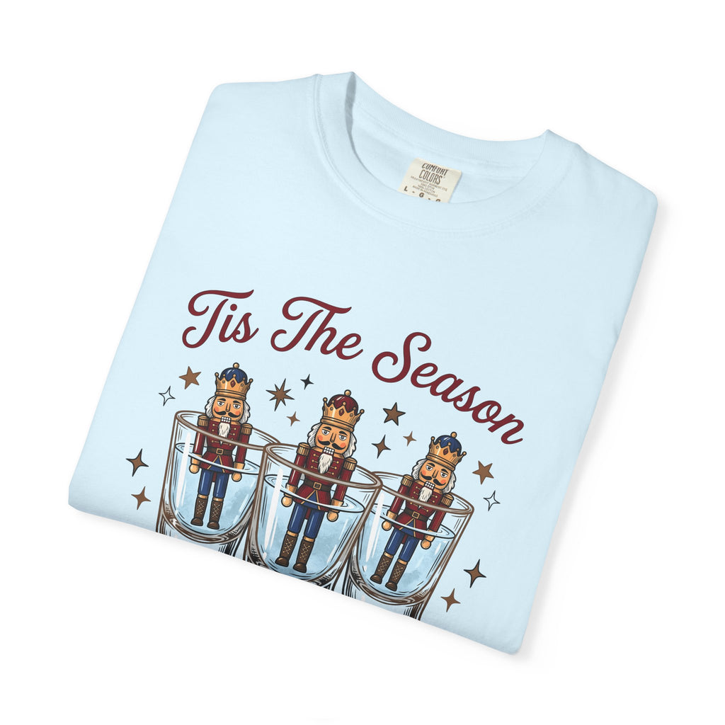 Nutcracker Booze Glass Shirt Christmas Spirits Gift Women Animated Tee Shot Glass T-Shirt Christmas Fan Cocktail Tshirt Liquor Graphic