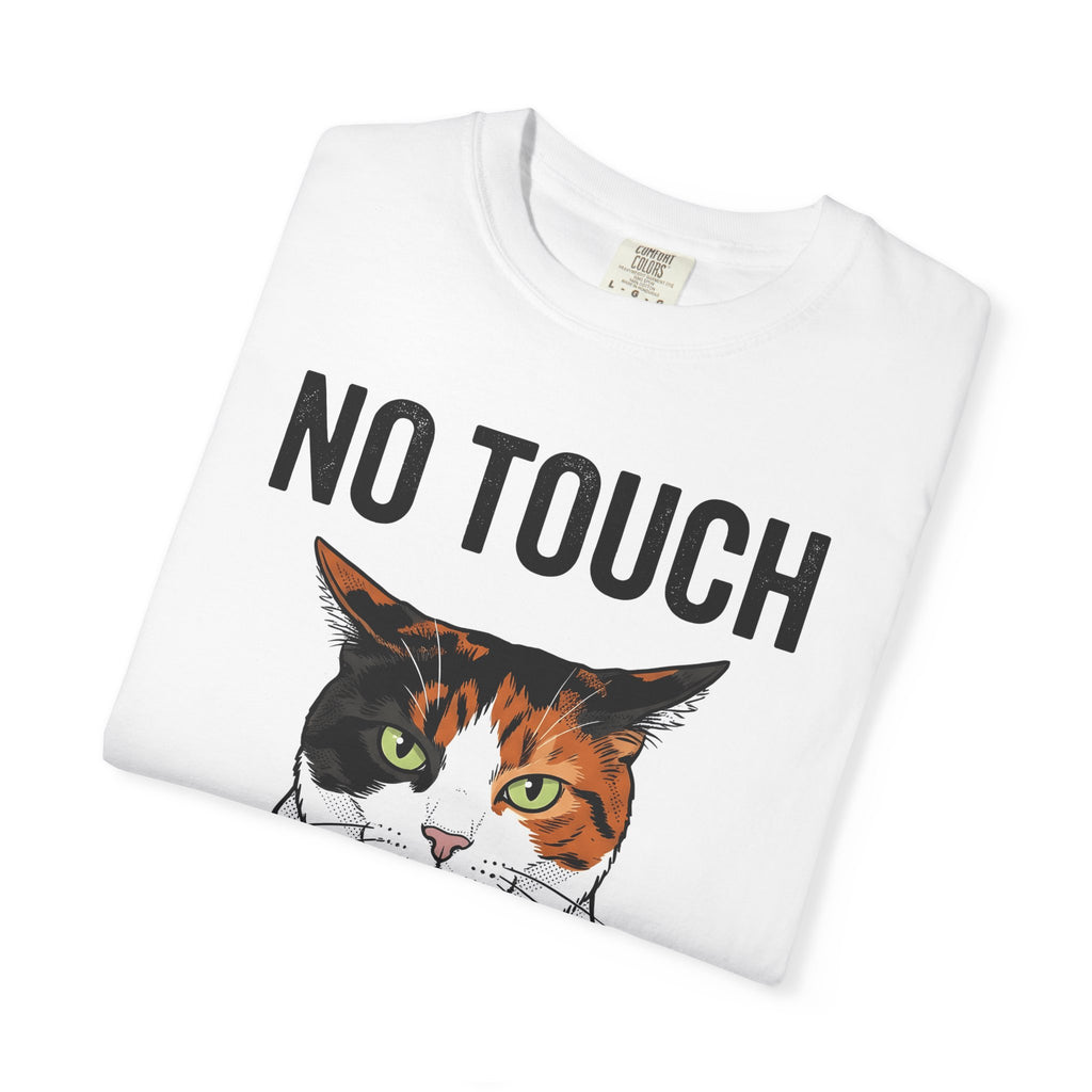 Calico Puss Shirt Cat Satire Gift Women Outline Tee Cat T-Shirt Cat Fan Outline Tshirt Parody Graphic Old School Heavy Type Tshirt