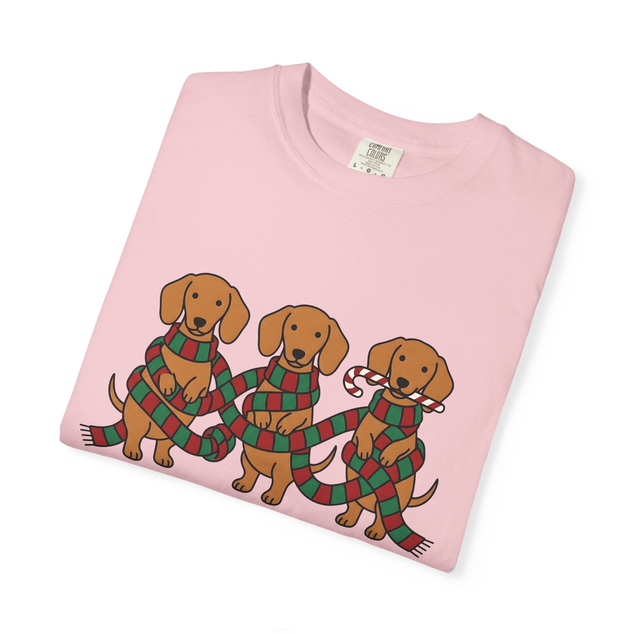 Sausage Dogs Shirt Christmas Pet Parent Gift Women Caricature Tee Dachshund T-Shirt Christmas Fan Wiener Dog Tshirt Pet Graphic Sleek