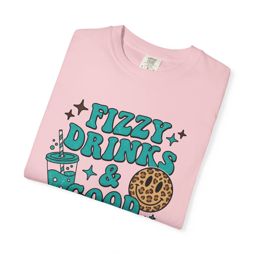 Fizzy Drink Cup Shirt Drinks Encouragement Gift Women Cartoon Tee Soda Cup T-Shirt Beverage Fan Comic Tshirt Motivational Graphic Classic