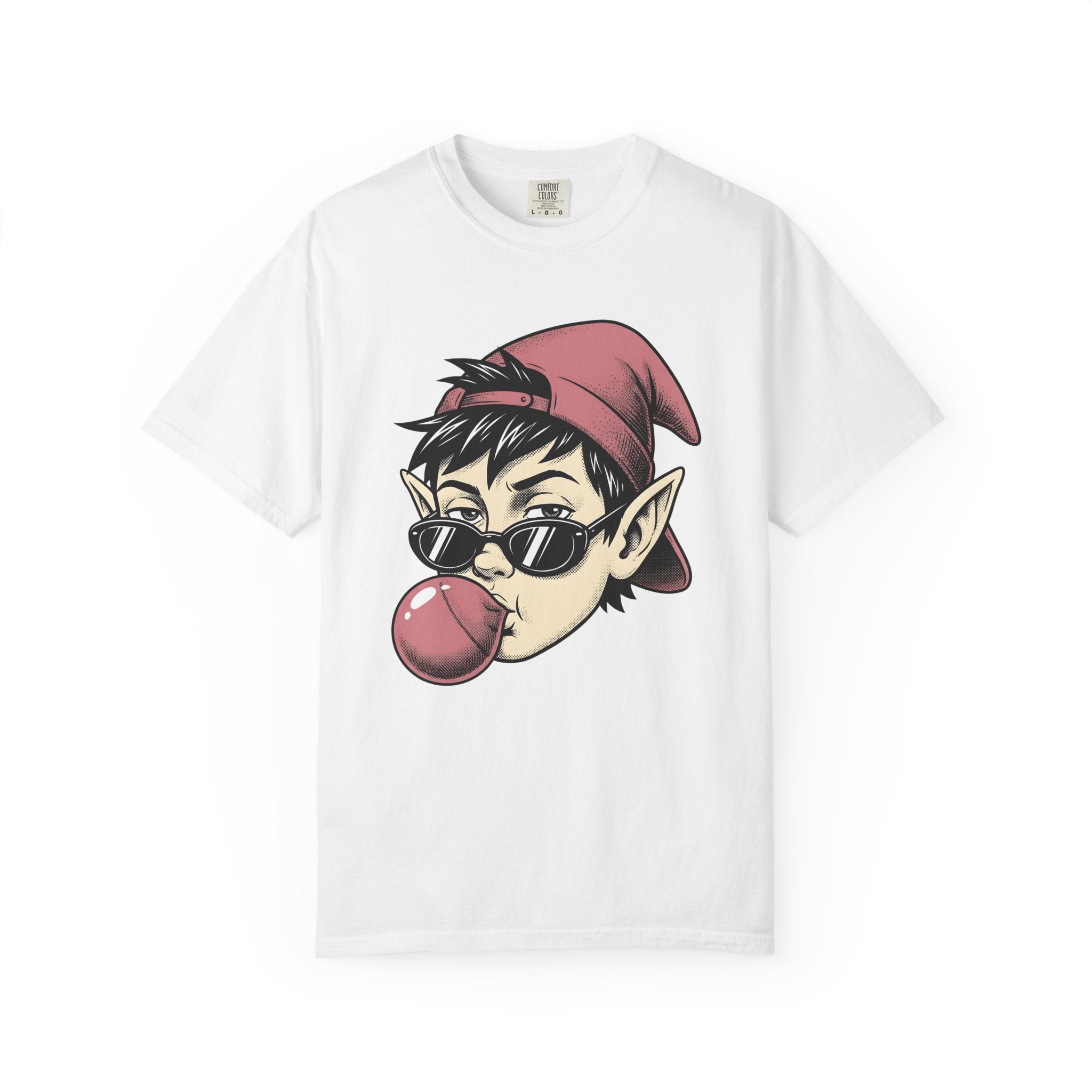 Funny Elf Shirt Christmas Joke Gift Women Comic Tee Elf T-Shirt Xmas Fan Cartoon Tshirt Pun Graphic Vintage Shades Tshirt