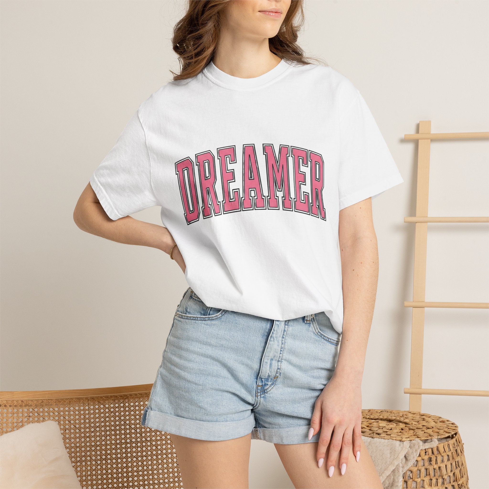 Varsity Print Shirt Valentine's Day Uplift Gift Women Thick Tee Letterman T-Shirt Romance Fan Vintage Tshirt Inspirational Graphic Classic