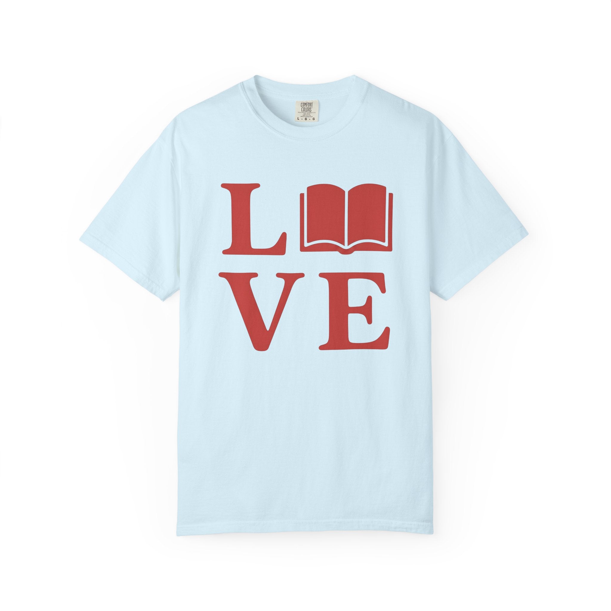 Book Love Shirt St. Valentine's Day Bookworm Gift Women Minimalist Tee Bibliophile T-Shirt Valentine Fan Simple Tshirt Book Illustration