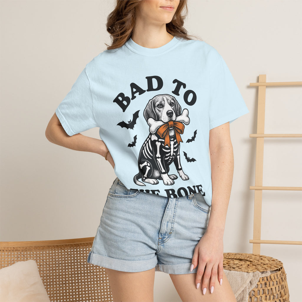 Skeleton Dog Shirt Dog Halloween Gift Women Vintage Tee Dog Skeleton T-Shirt Dog Fan Retro Tshirt Spooky Graphic Hand Drawn Bats Tshirt