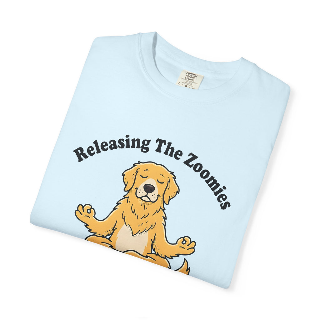 Zen Dog Shirt Yoga Fitness Gift Women Illustration Tee Puppy T-Shirt Fitness Enthusiast Drawing Graphic Workout Doodle Yoga Pose Tshirt