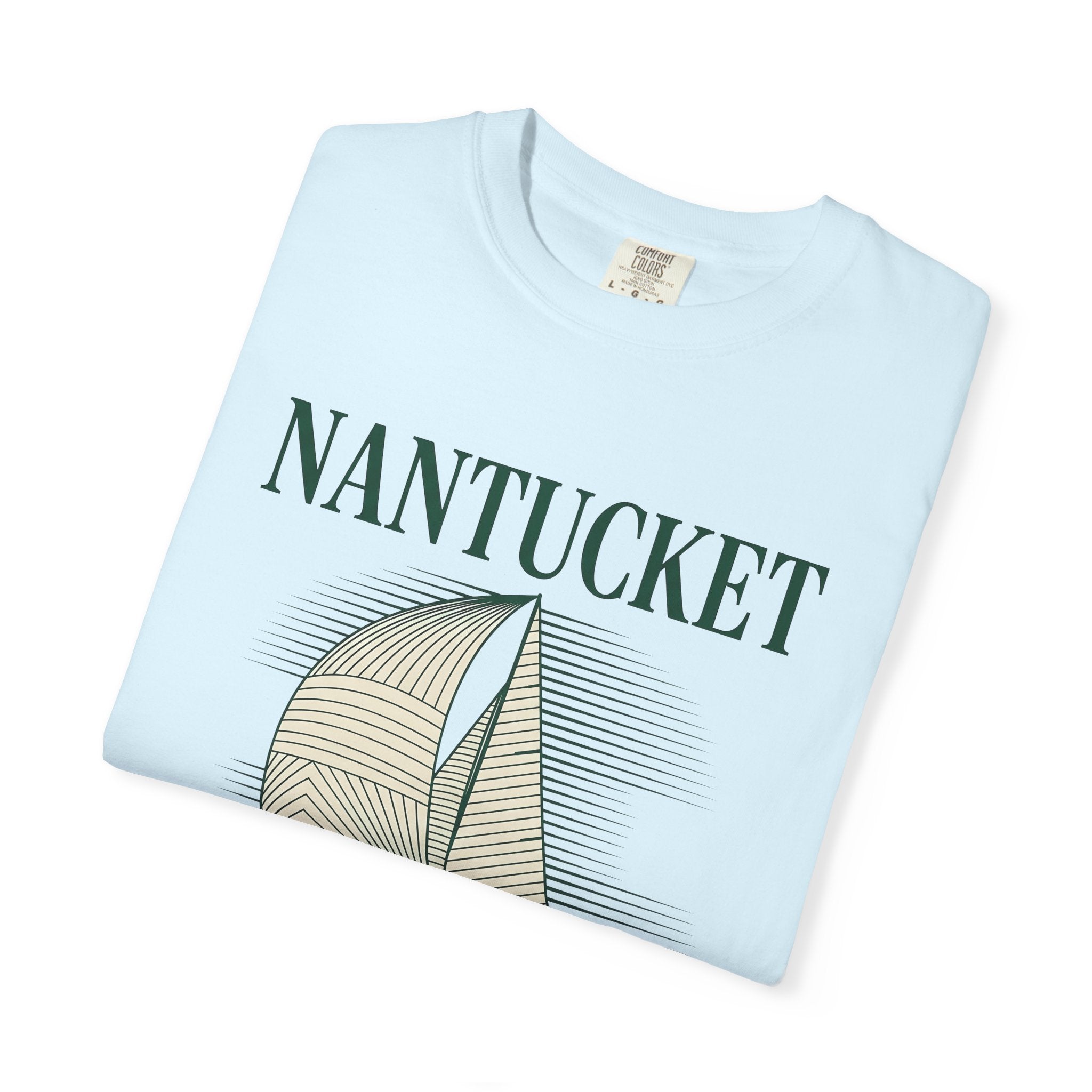 Sailing Boat Shirt Sailing Shoreline Gift Women Seascape Tee Sailboat T-Shirt Sailor Fan Sail Art Tshirt Coast Graphic Old-Fashioned Striped