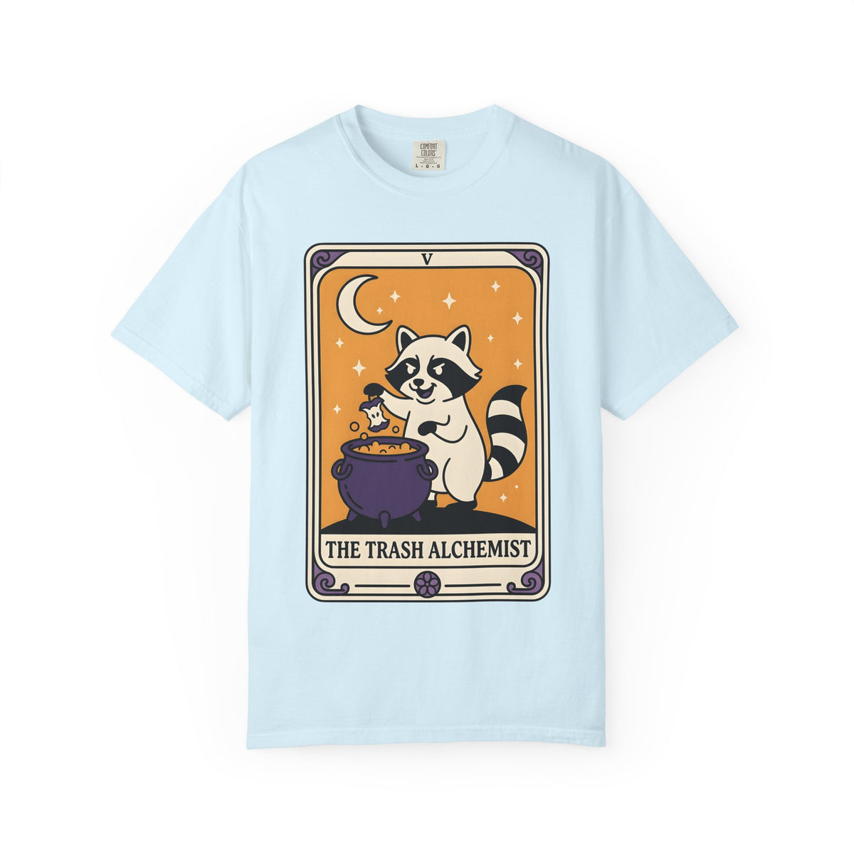 Raccoon Cauldron Shirt Boho Chic Critters Unisex Gift Sketch Tee Witch Cauldron