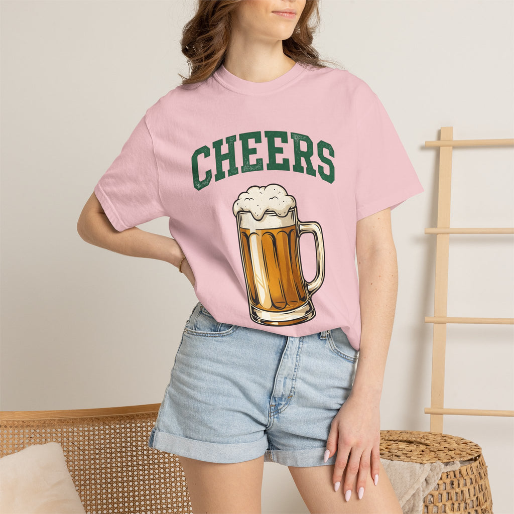 Beer Glass Shirt St Patrick's Day Alcohol Gift Women Retro Tee Pint Glass T-Shirt Beer Fan Vintage Tshirt Boozy Graphic Sketch Beer Head