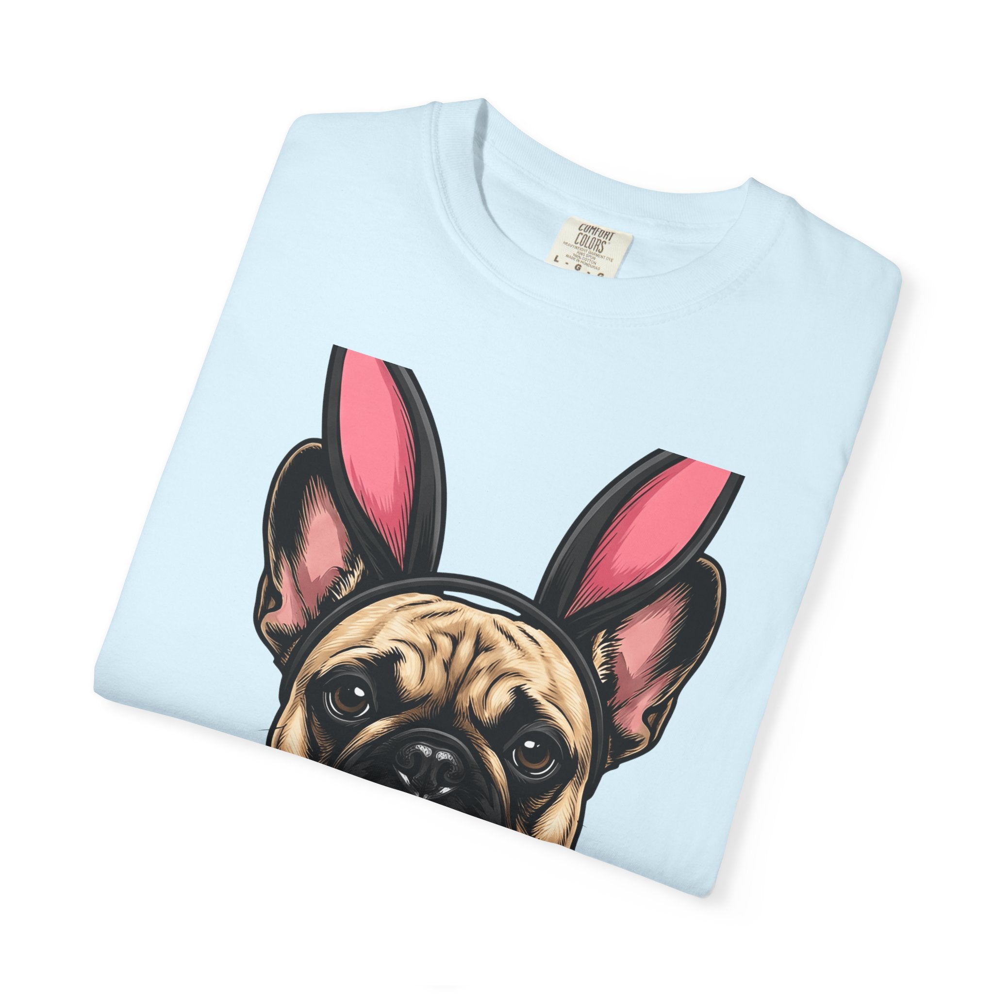 French Bulldog Shirt Easter Pets Gift Women Kawaii Tee Bulldog T-Shirt Easter Fan Cute Tshirt Animal Graphic Vintage Bunny Ears Tshirt