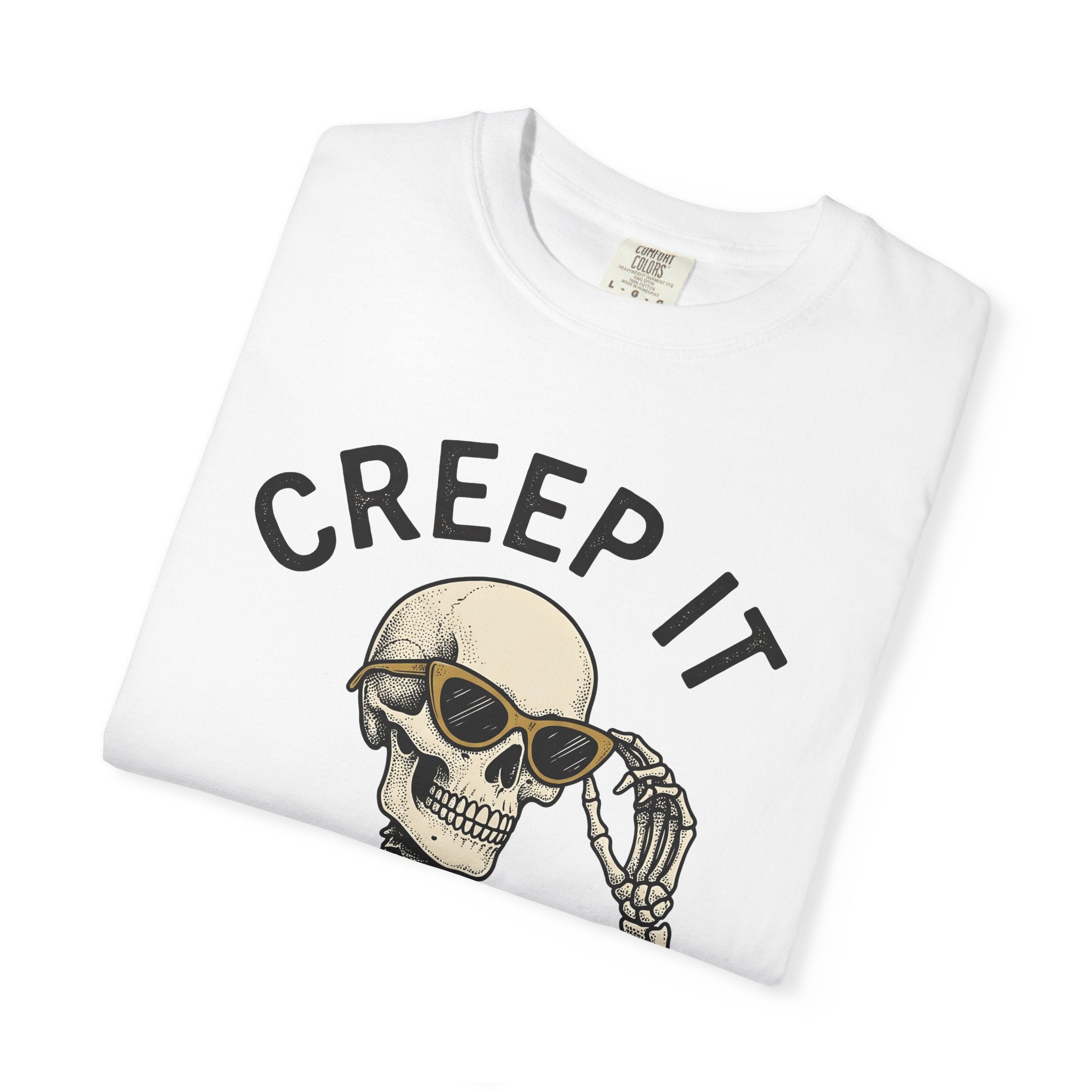 Skeleton Sunglasses Shirt Halloween Gothic Gift Women Vintage Tee Skull T-Shirt Horror Fan Retro Tshirt Dark Graphic Hand Drawn Sunglasses