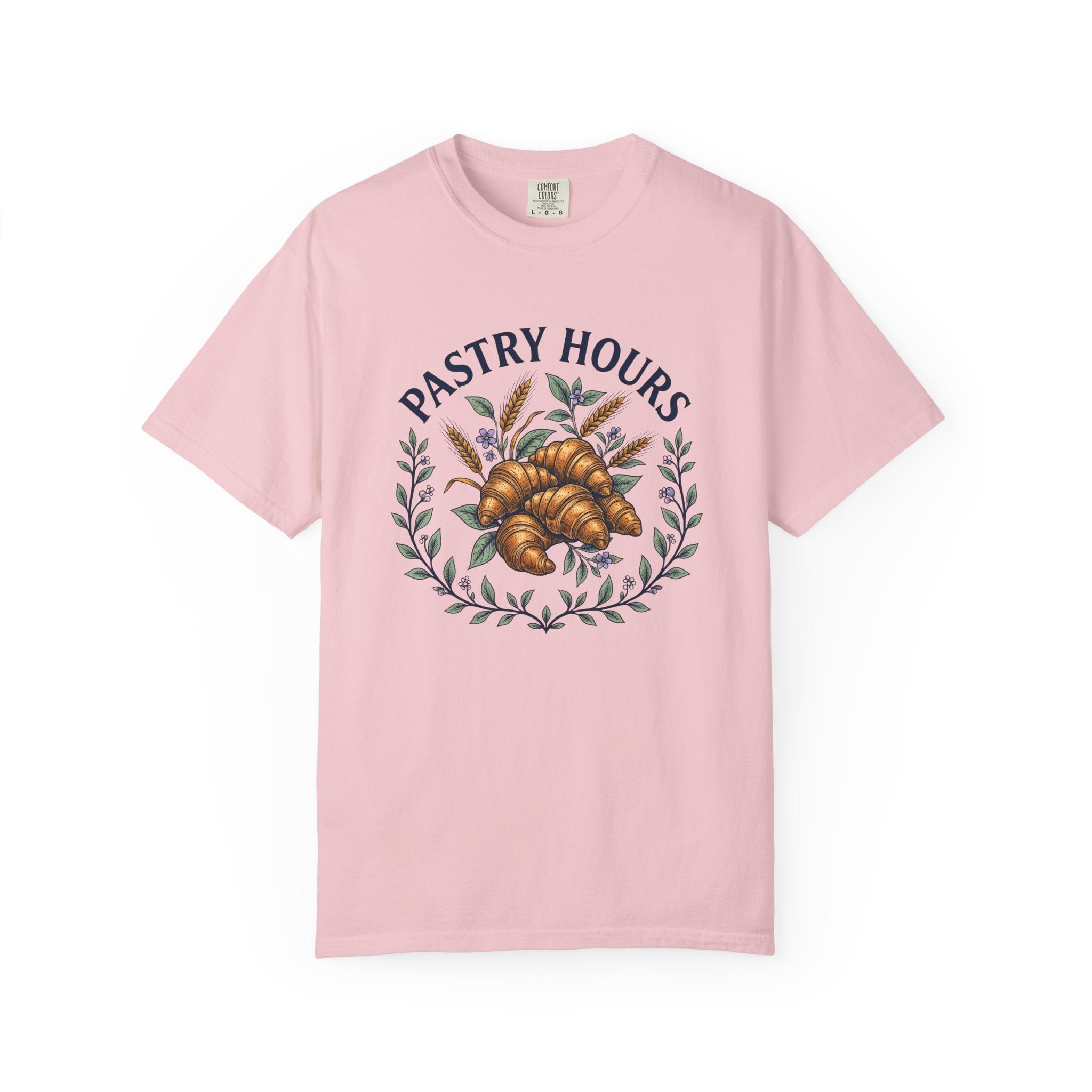 Croissant Treat Shirt Desserts Baked Goods Gift Women Garden Tee Pastry T-Shirt Dessert Fan Cottage Tshirt Bakery Graphic Shabby Chic