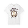 Grumpy Kitty Shirt Cat Holiday Gift Women Nostalgic Tee Cat T-Shirt Cat Fan Feline Tshirt Winter Graphic Doodle Christmas Wreath Tshirt