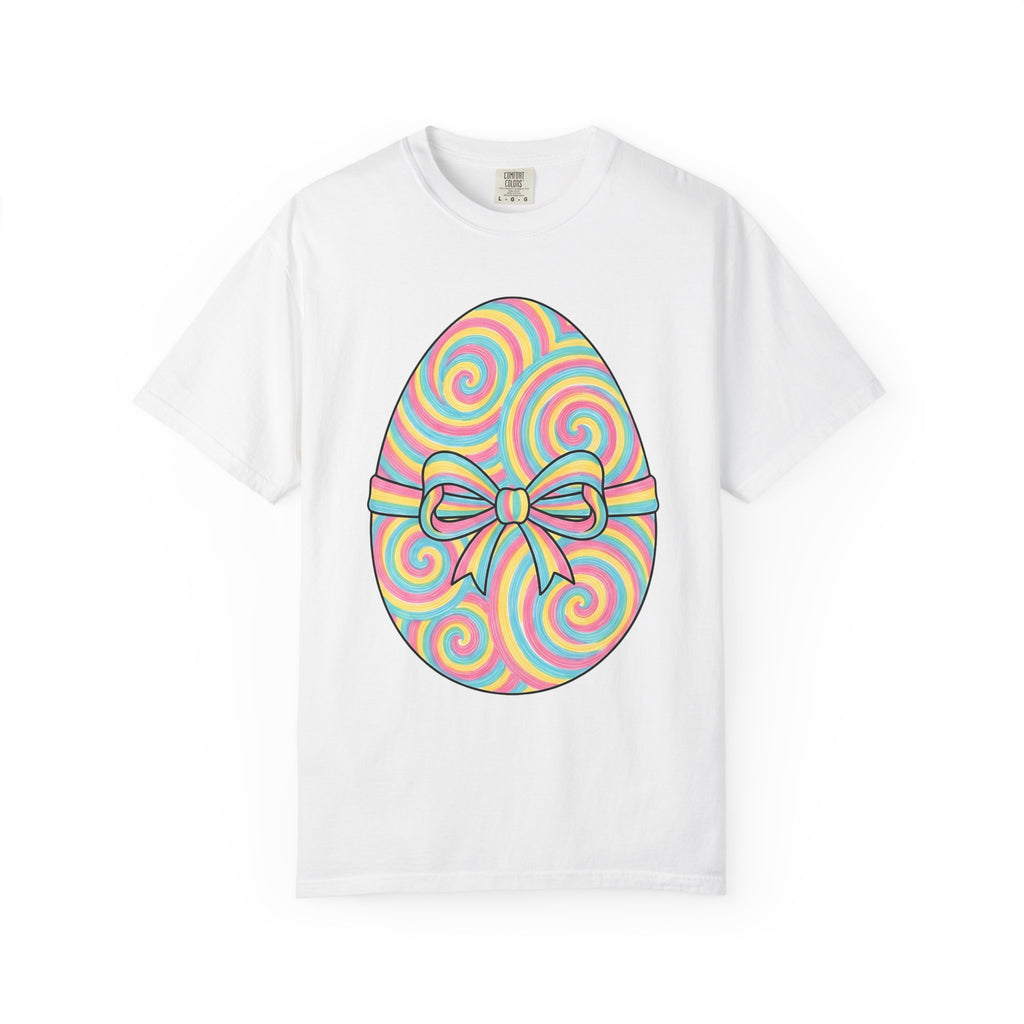 Easter Egg Shirt Easter Festivity Gift Women Bold Tee Easter Egg T-Shirt Easter Fan Graphic Design Old School Knot Tshirt