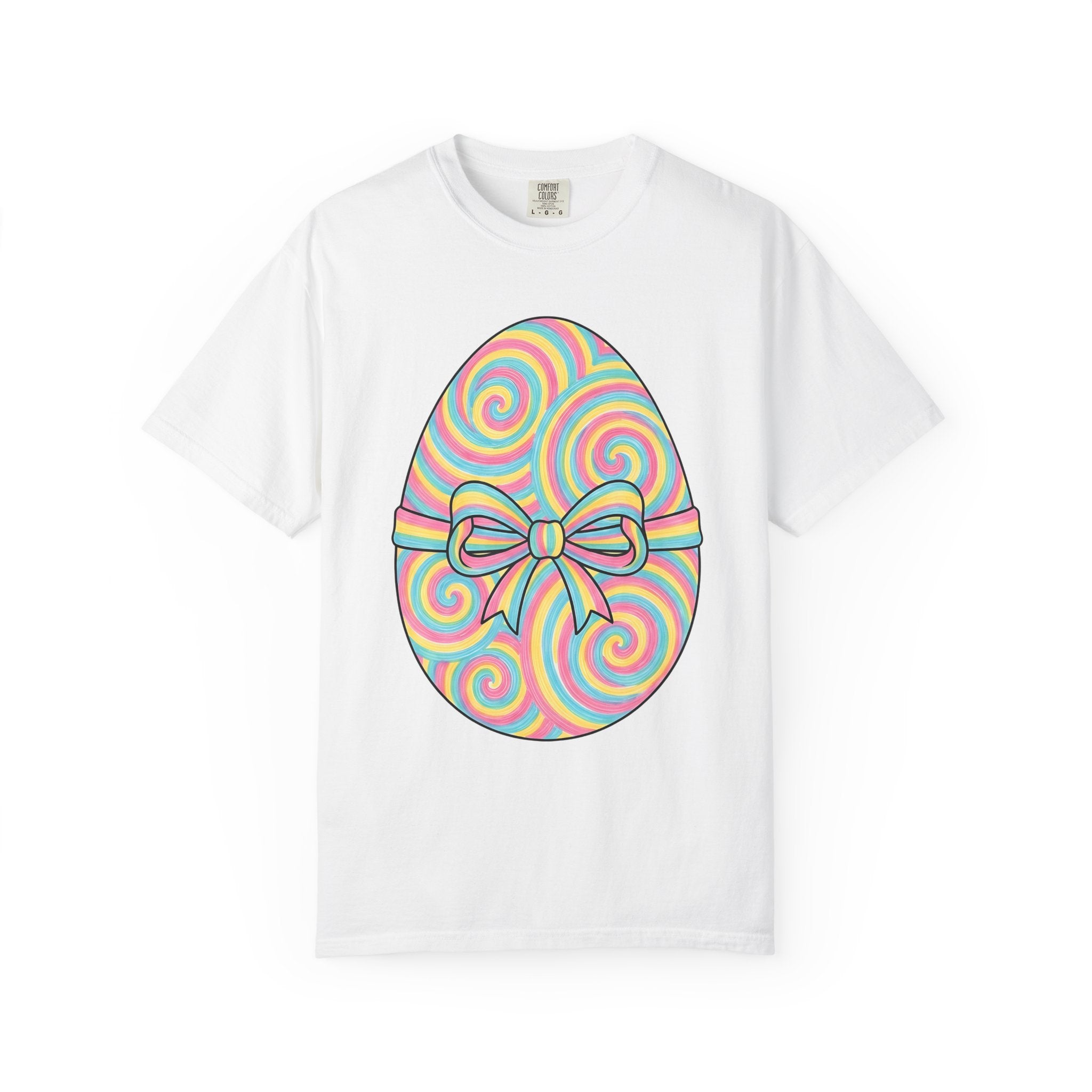Easter Egg Shirt Easter Festivity Gift Women Bold Tee Easter Egg T-Shirt Easter Fan Graphic Design Old School Knot Tshirt
