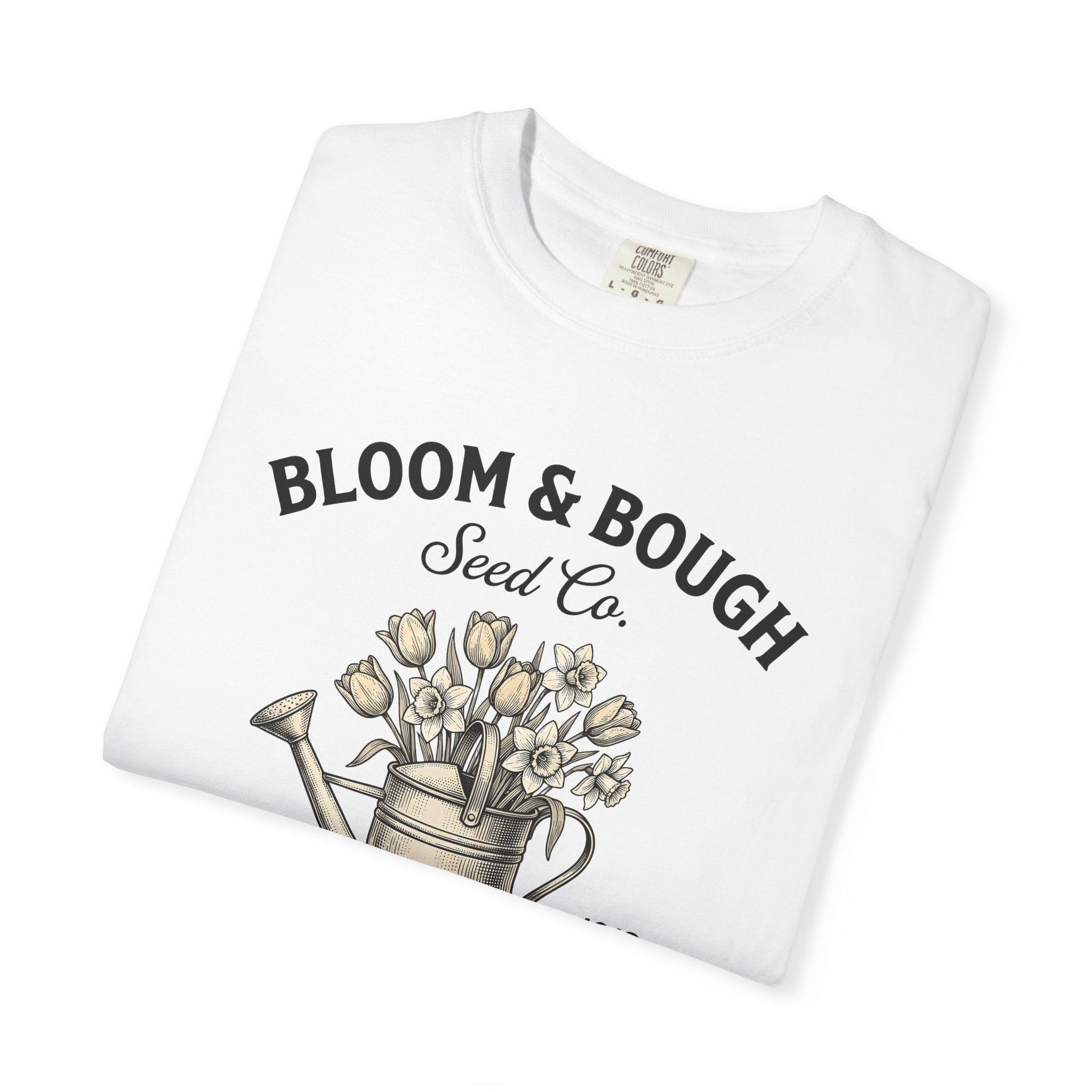 Floral Watering Can Shirt Easter Agriculture Gift Women Classic Tee Watering Can T-Shirt Spring Fan Vintage Tshirt Farming Graphic Line Art