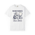 Possum Nurse Shirt Nurses Creatures Gift Women Hand Drawn Tee Opossum T-Shirt Nurse Enthusiast Illustrated Graphic Animal Illustration Line