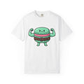 Buff Macaron Shirt Desserts Exercise Gift Women Charming Tee Macaroon T-Shirt Pastry Fan French Macaron Tshirt Fitness Graphic Animated