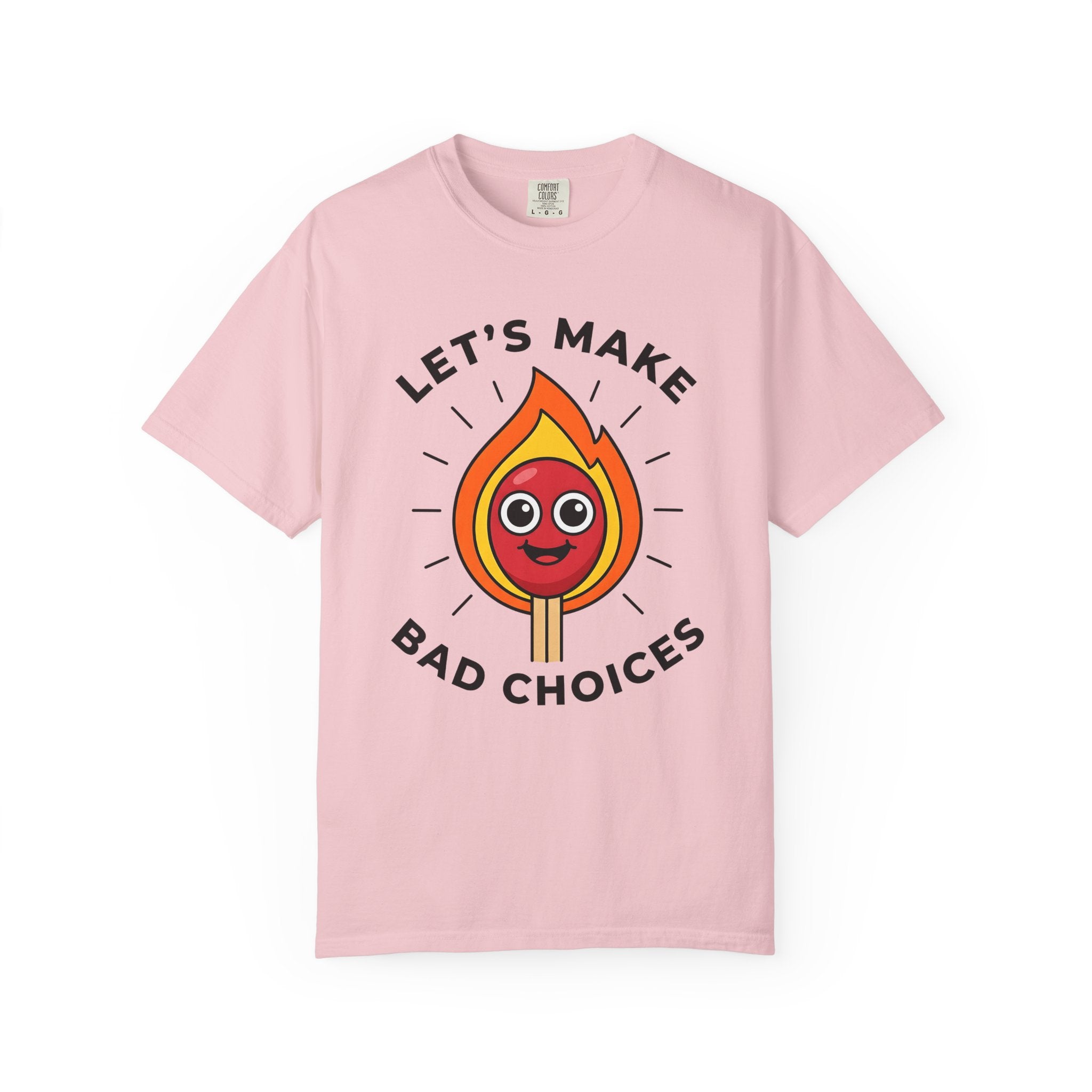 Cheerful Match Fire Shirt Funny Event Gift Women Illustration Tee Matchstick T-Shirt Humor Fan Cartoon Tshirt Party Graphic Striking Burning